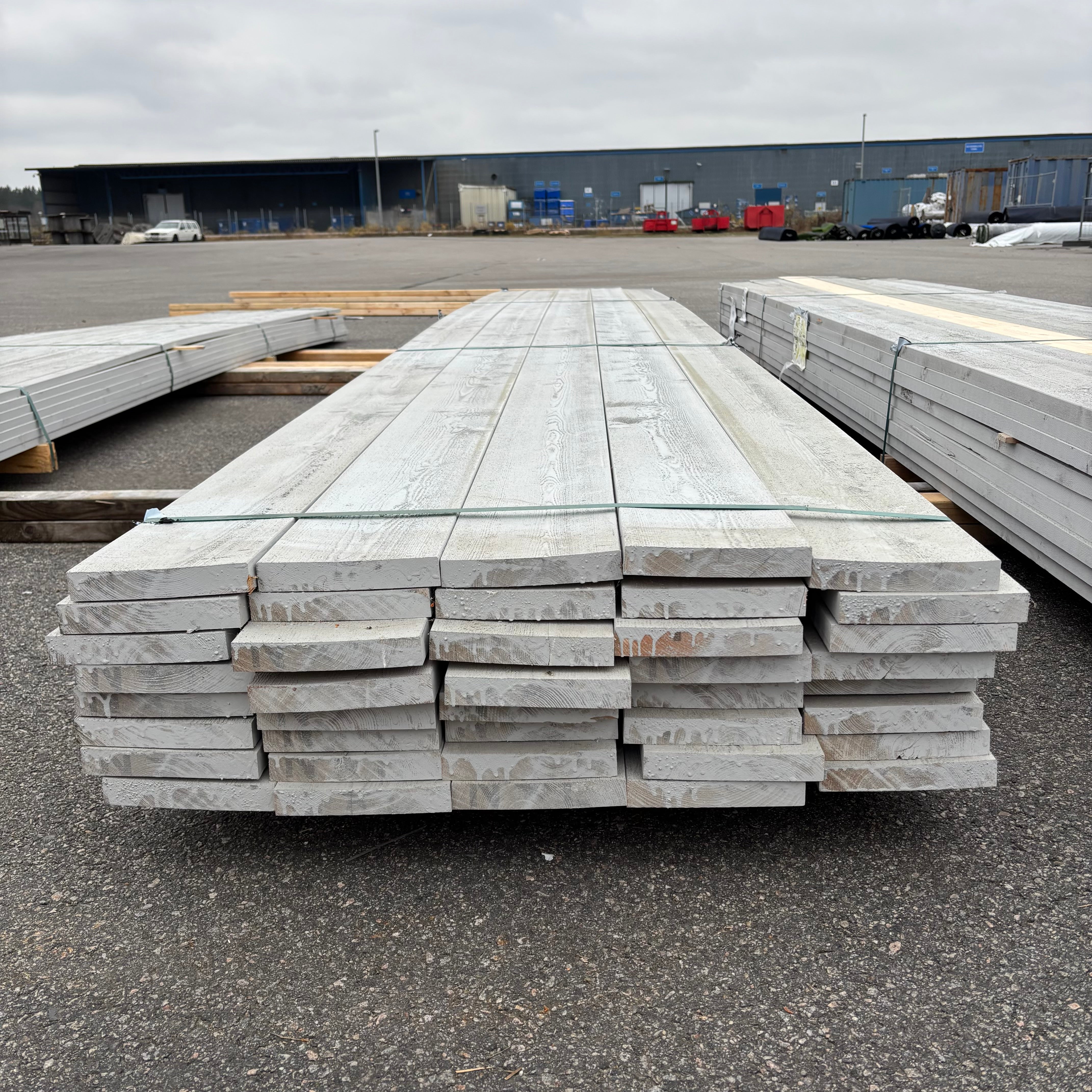 Paket Ytterpanel Finsågad 28x170mm – 40 st (5,40 m, Grå NCS S3000-N)