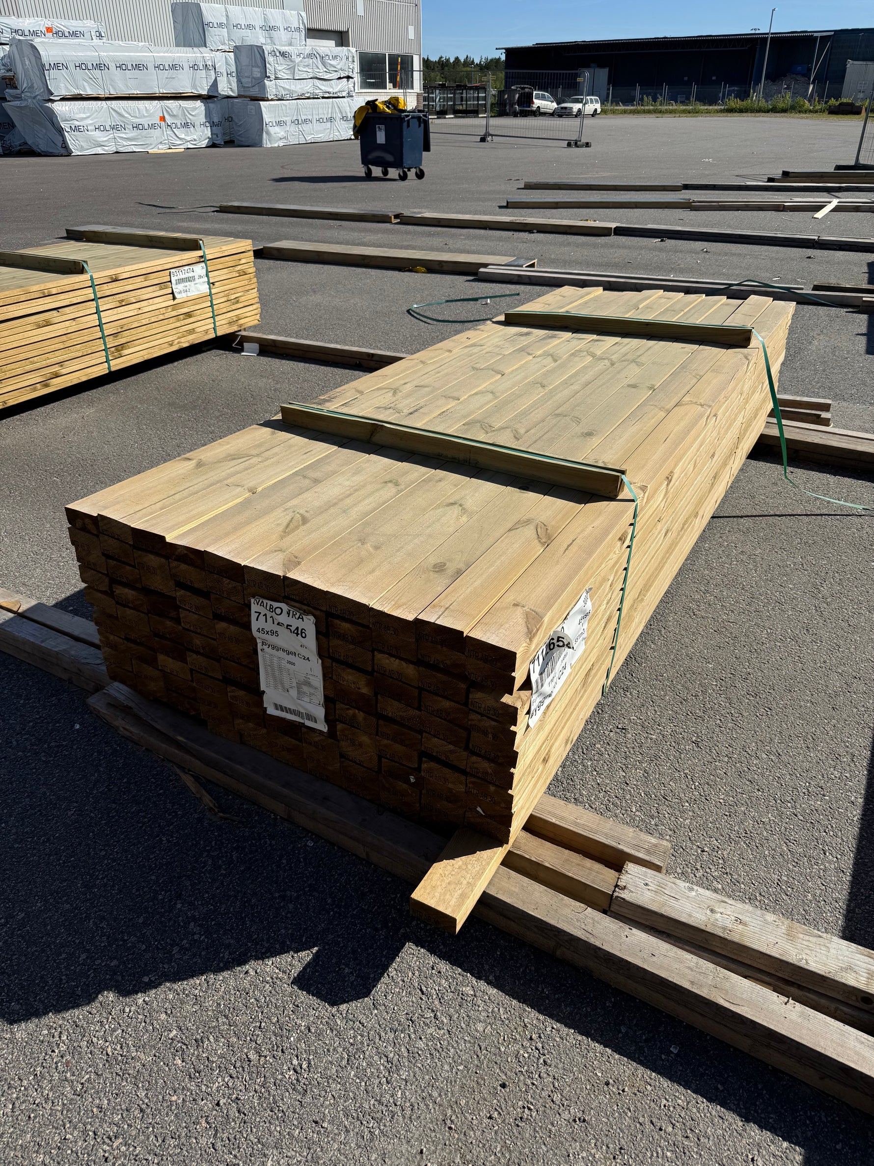 Paket Tryckimpregnerade Reglar 45x95mm, 110st 3.0m (C24)