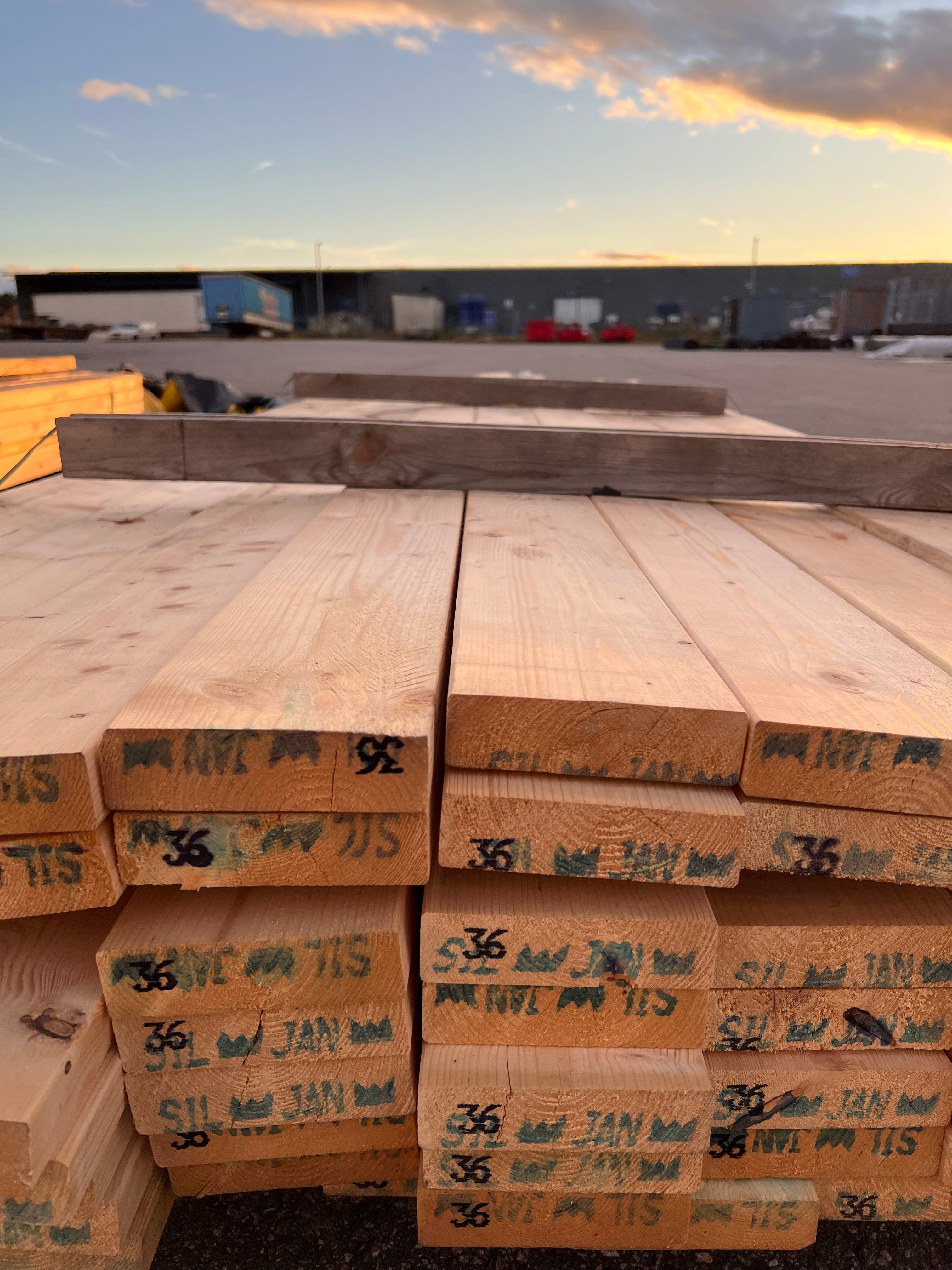 Paket reglar 34x120mm, 63st 3,60m (Väderbitet)