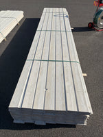 Paket Ytterpanel Dubbelfas 22×145 mm 4,50 m – Vit Grundmålad, 98 st