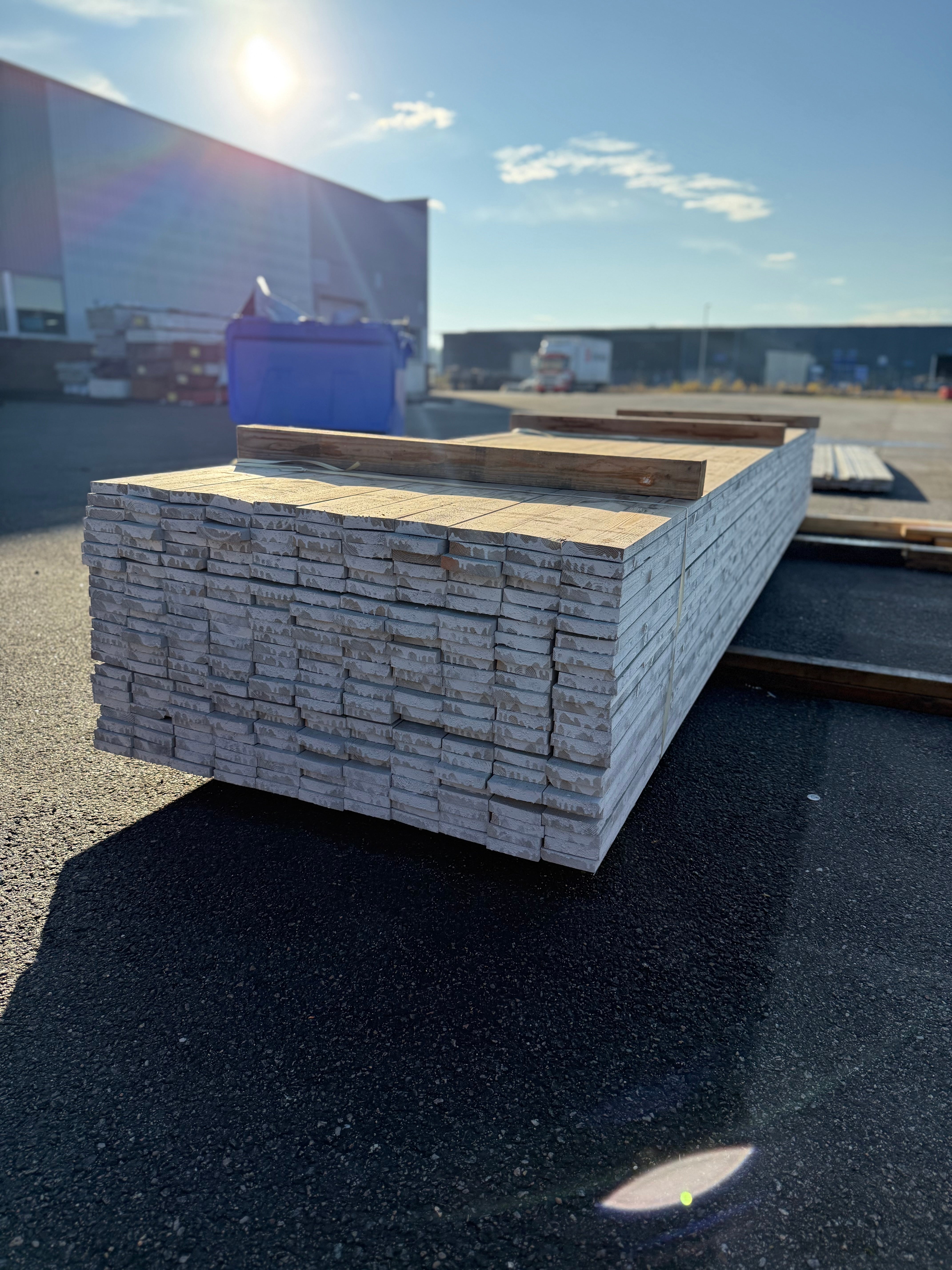 Paket Finsågad Panel 21x95mm – 264 st 4,80 m (Gran, NCS S3000-N)