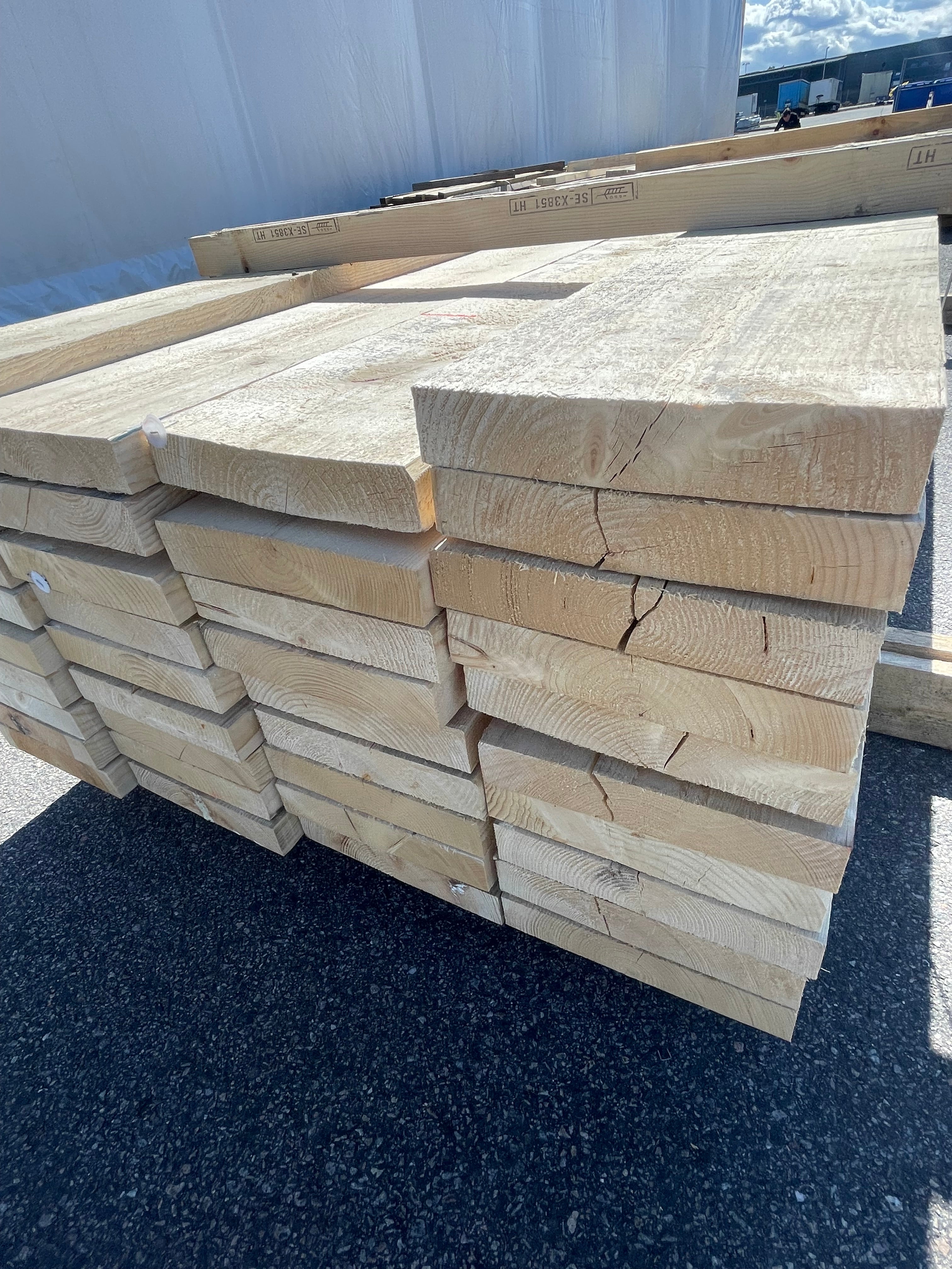Paket Reglar Ohyvlade 45x250 mm – 3,60 m – 38 st