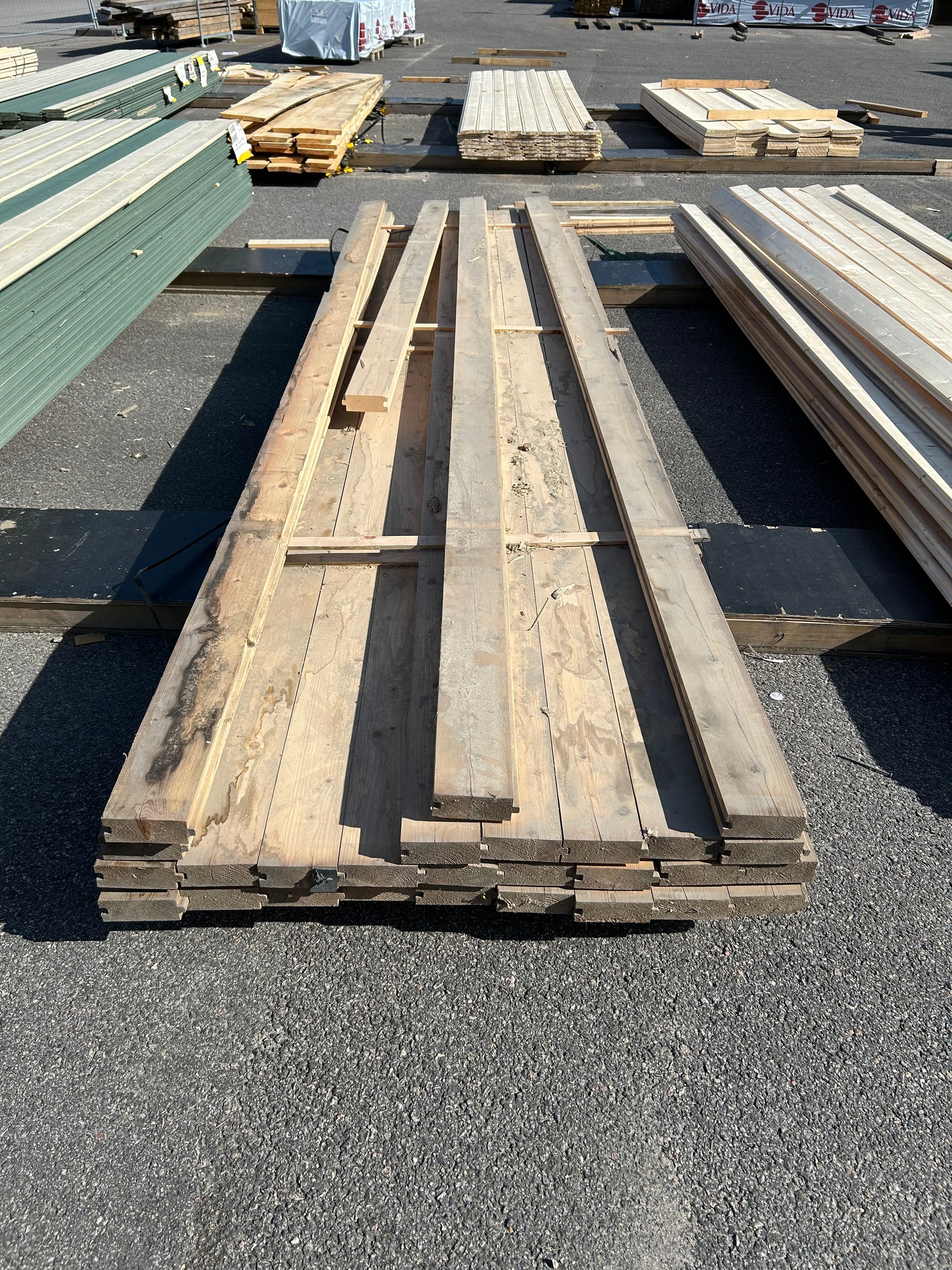Paket Slätspont 45x120mm 3,90m 28st Väderbitet