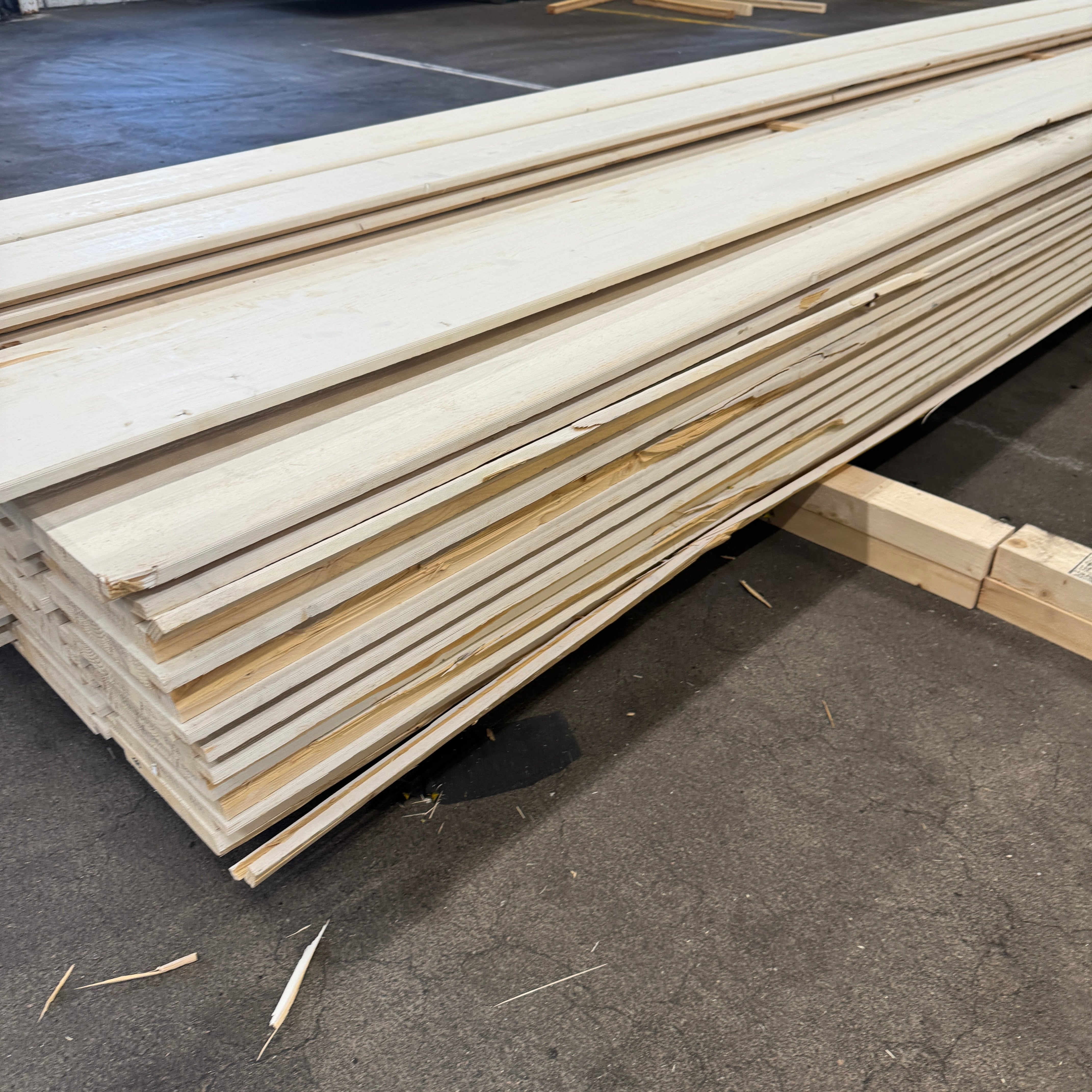 Paket Ytterpanel Limplan Enkelfas 25x225mm – 59 st (4,80 m, gran, grundmålad vit)