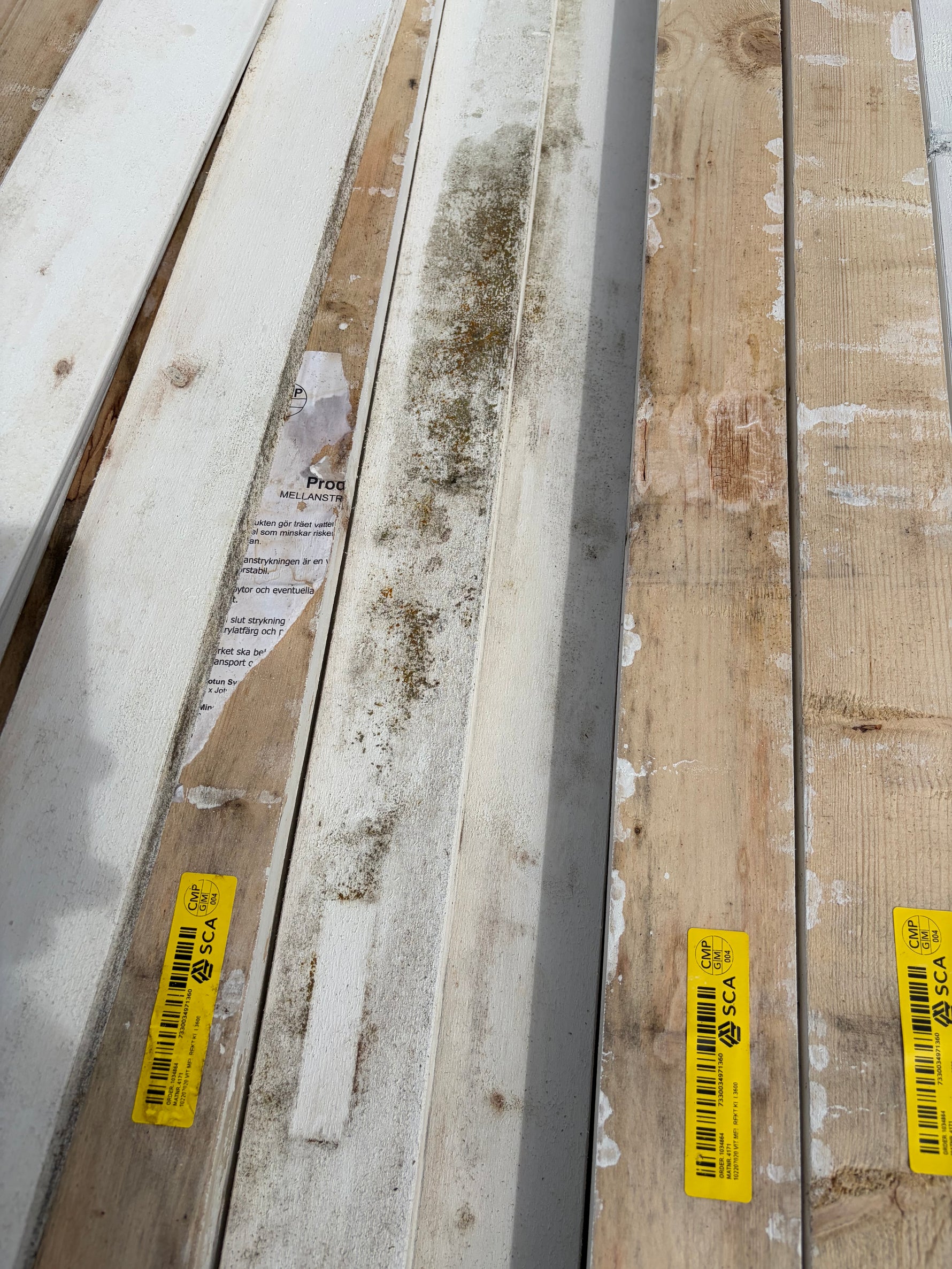 Paket Finsågade Brädor 22x70mm, 390st 3.60m Mellanstruken