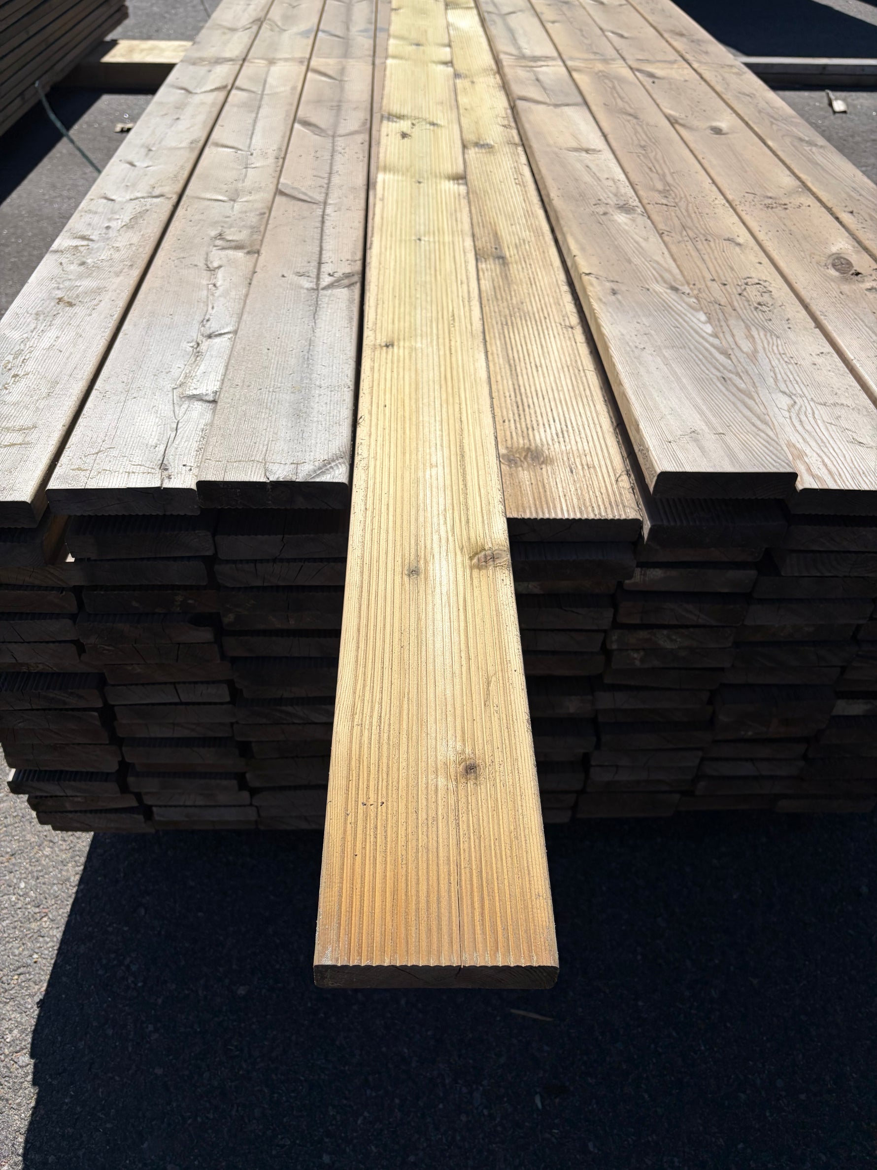 Paket Tryckimpregnerad Rillad Trall 28x120mm, 144st 5,10m