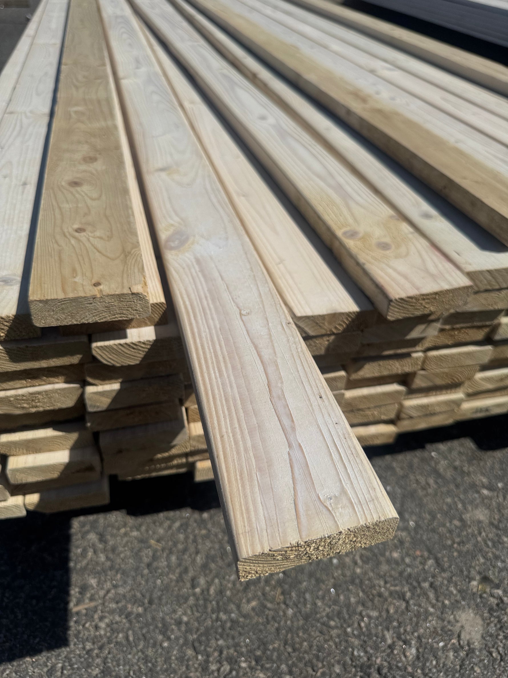 Paket Glespanel 20x70 mm, 110 st 4,50 m Vitlaserad