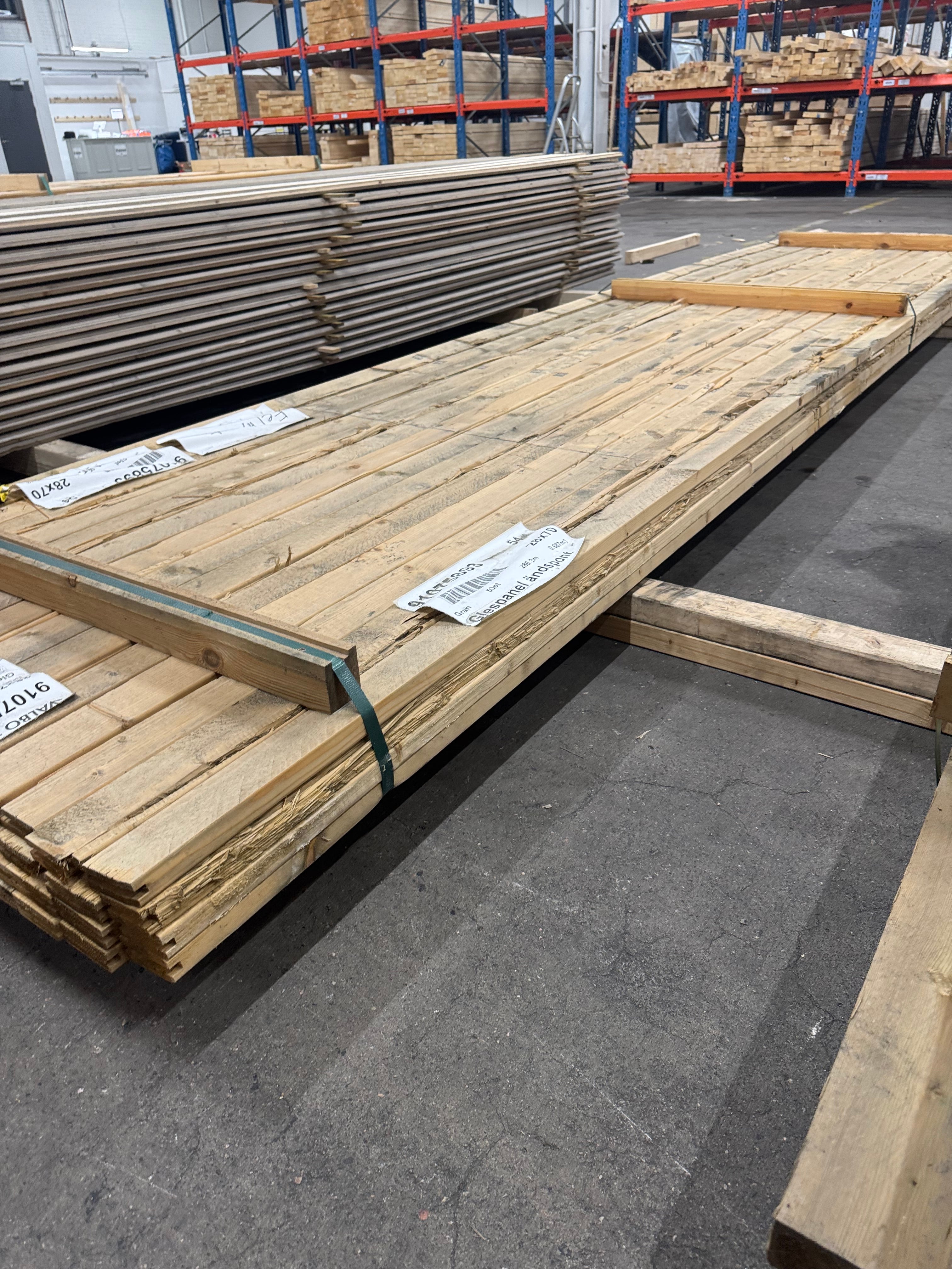 Paket Glespanel Felhyvlad 28x70mm – 60 st (5,40 m)