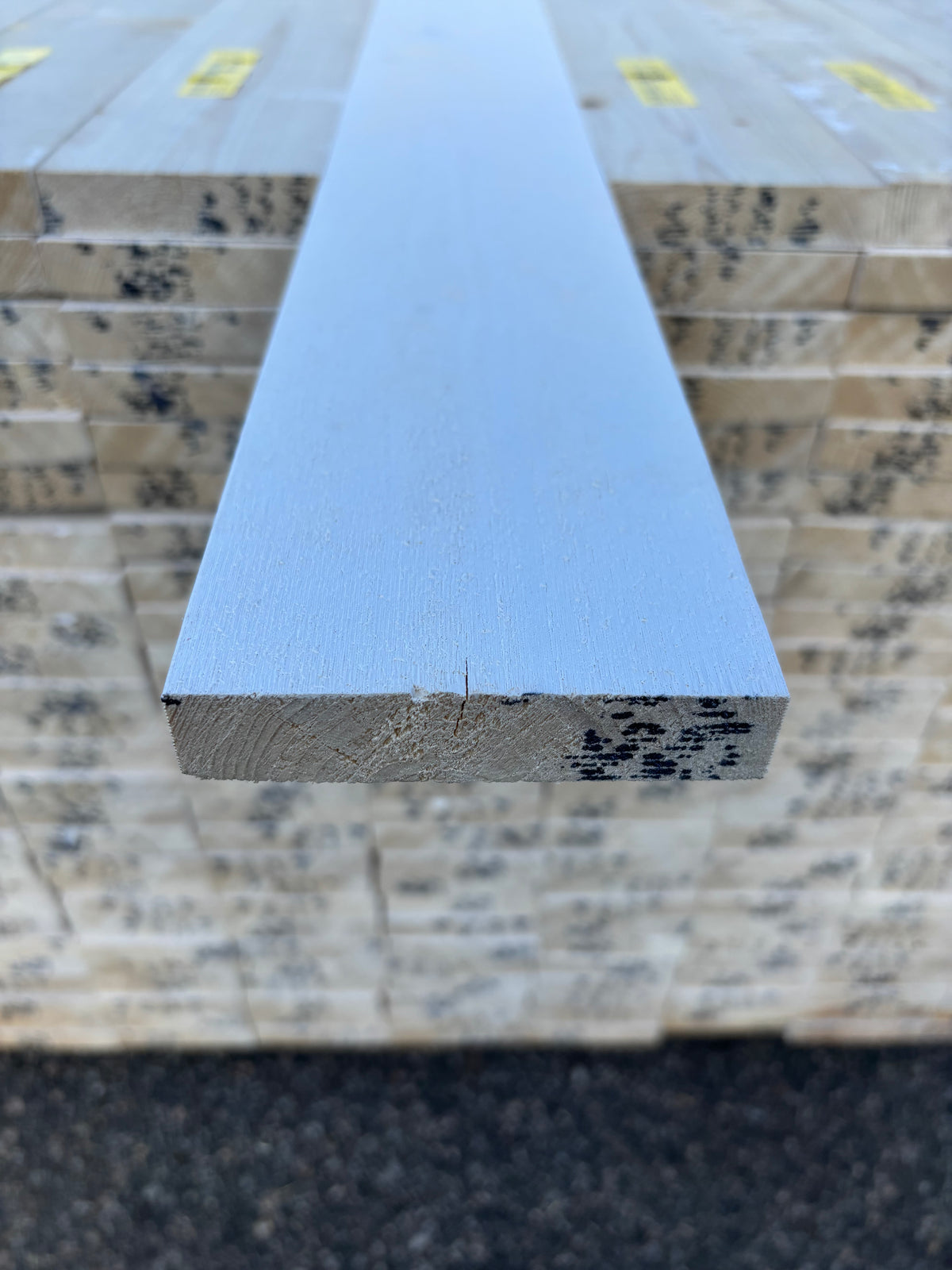 Paket Finsågade Brädor 22x95mm 3,60m 286st Vit Mellanstruken
