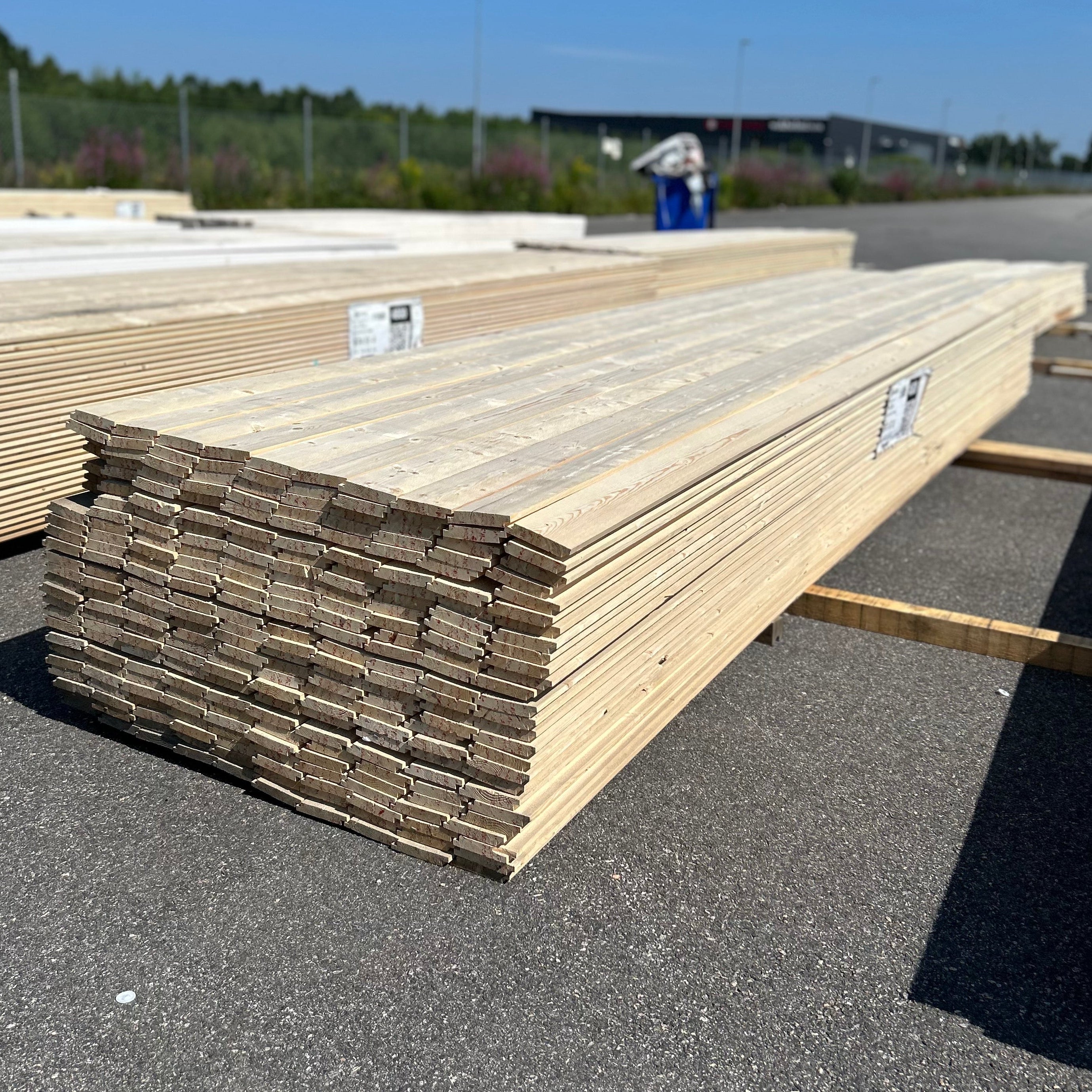 Paket Ytterpanel 22x120mm 4.80m 260st- Obehandlade