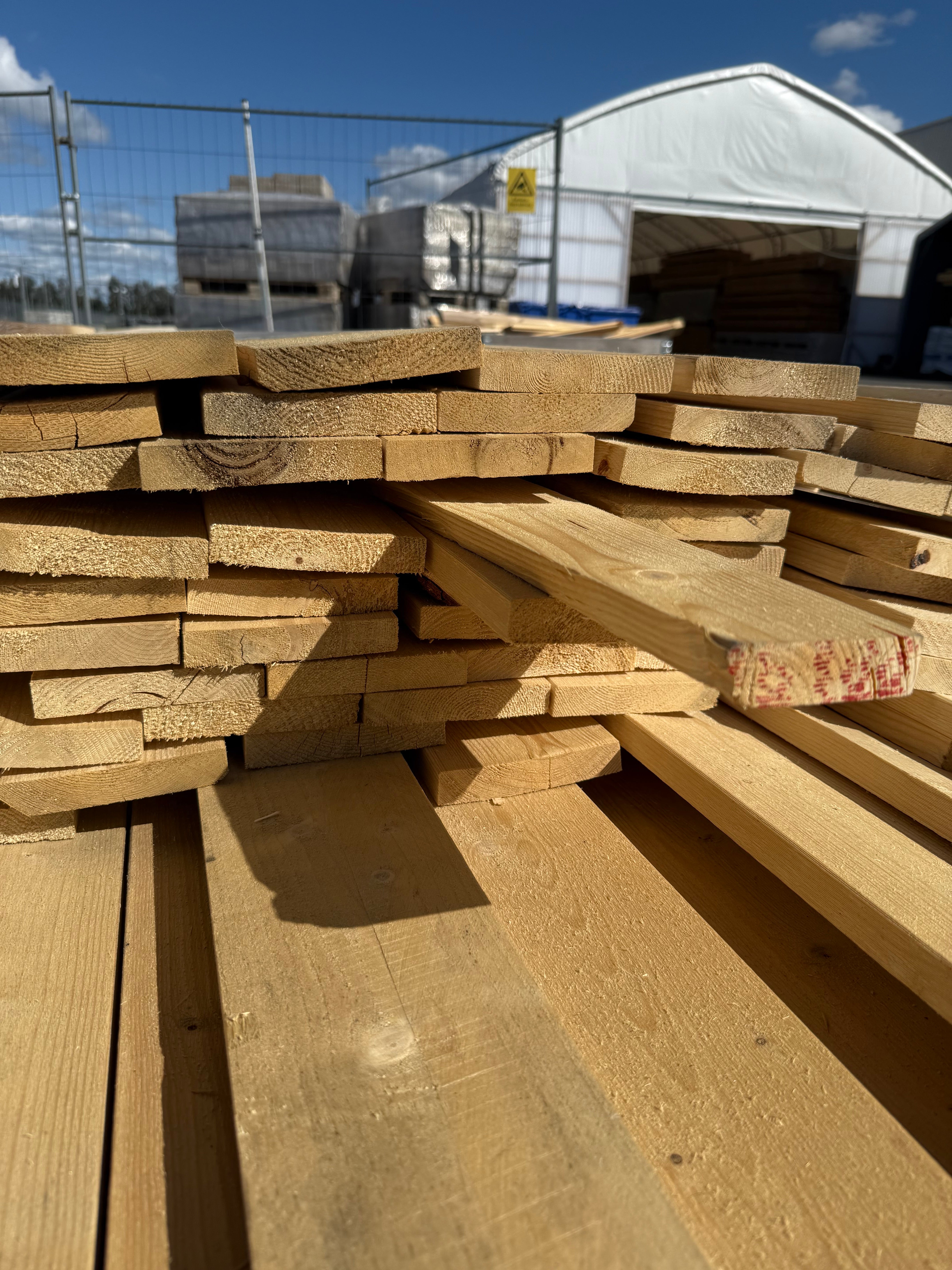 Paket Finsågad Panel 22x120mm 114st 3.0–3.60m – Andra sortering