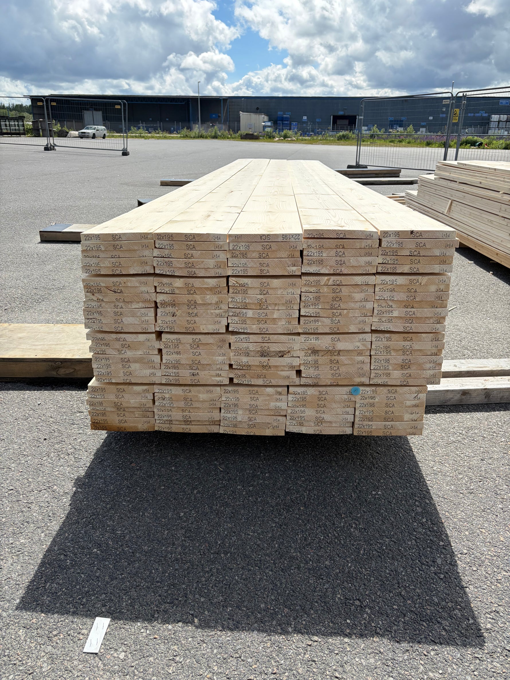 Paket Finsågade Brädor 22x195mm, 130st 5,40m (Andra sortering)