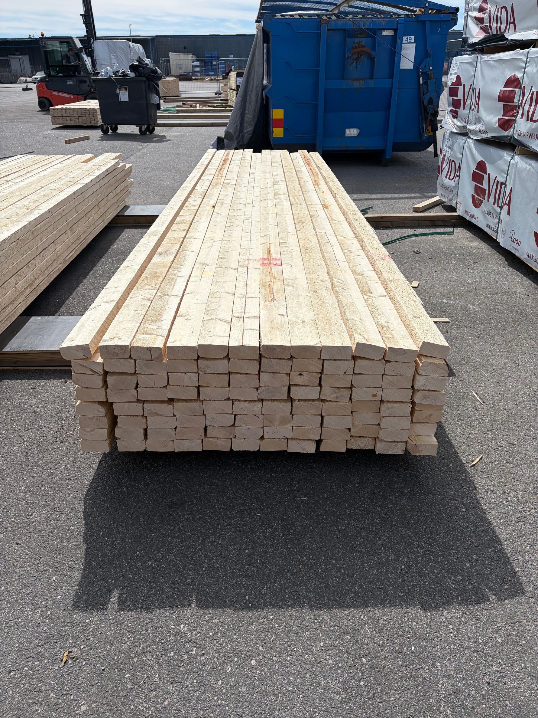 Paket Ohyvlade Reglar 45x90mm, 96st (4,2–4,8m) - Spirec