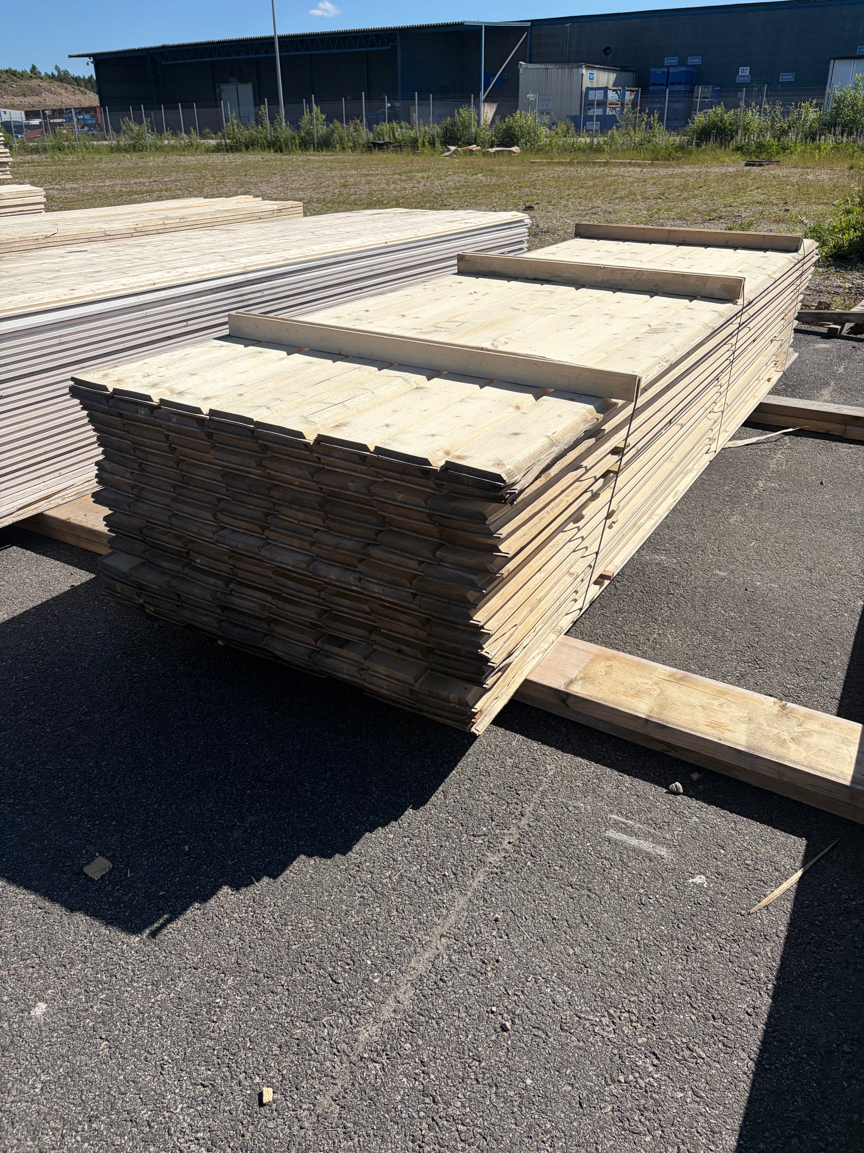 Paket Ytterpanel Enkelfas Fals Ändspont 22x145mm, 152st 3.60m