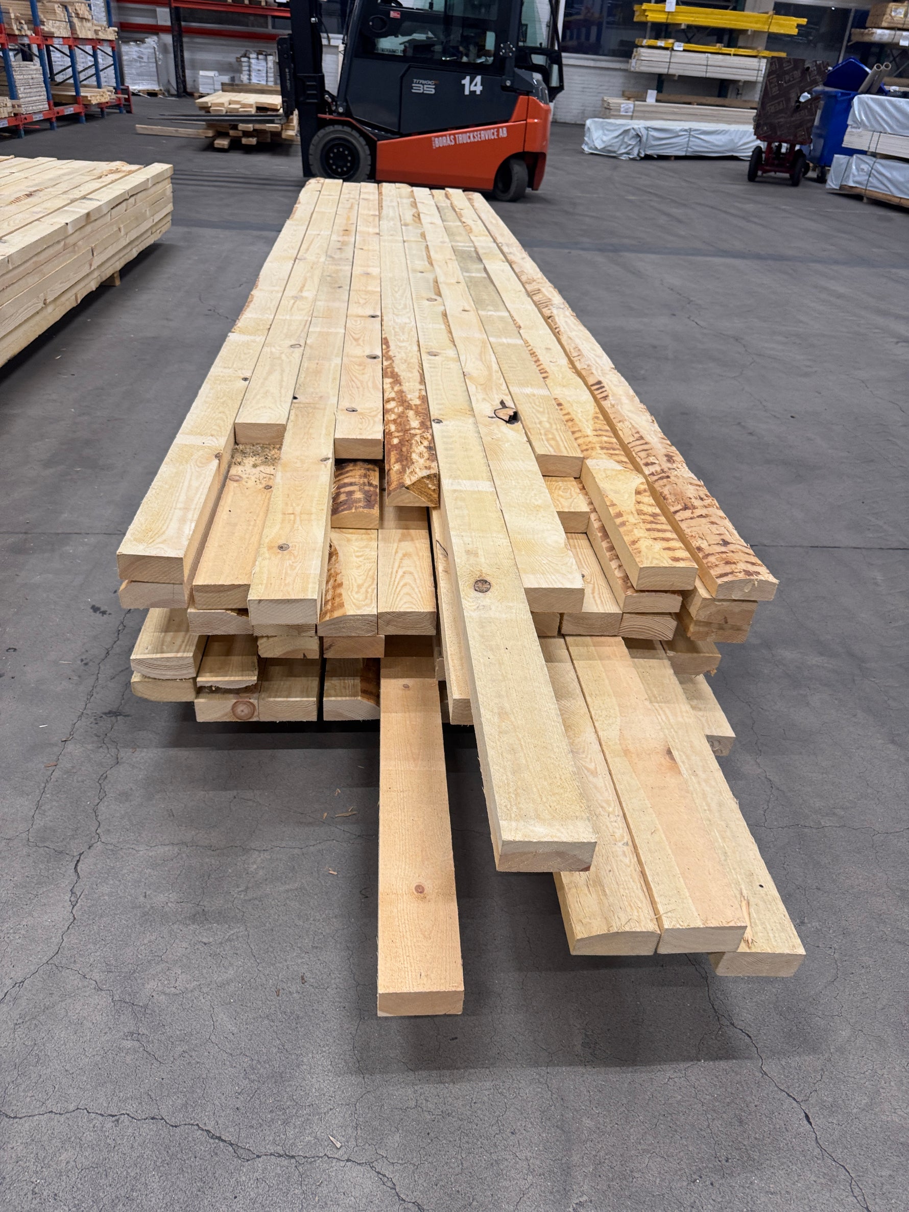 Paket Ohyvlade Reglar 47x100mm (4,20-5,40m) 70st Furu