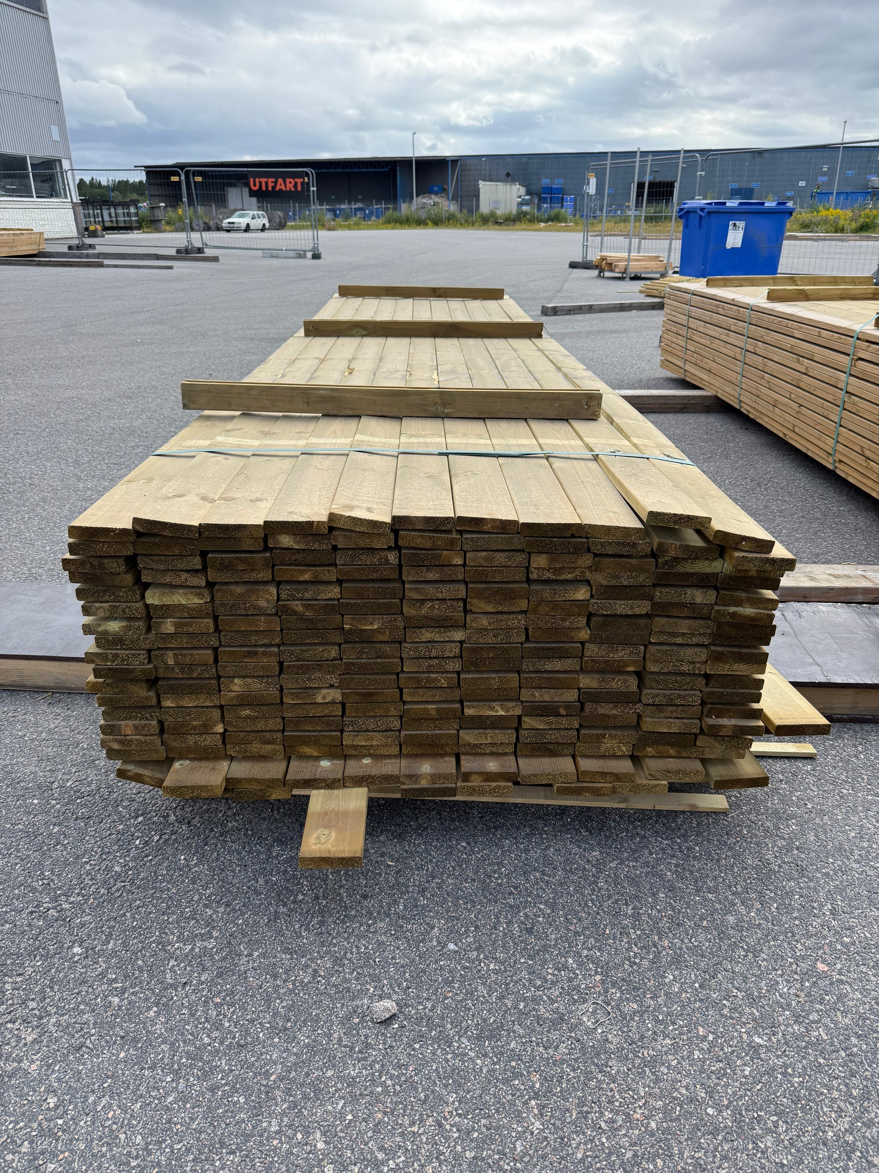 Paket Tryckimpregnerad Trall 22×95 mm, 198st 4,20 m