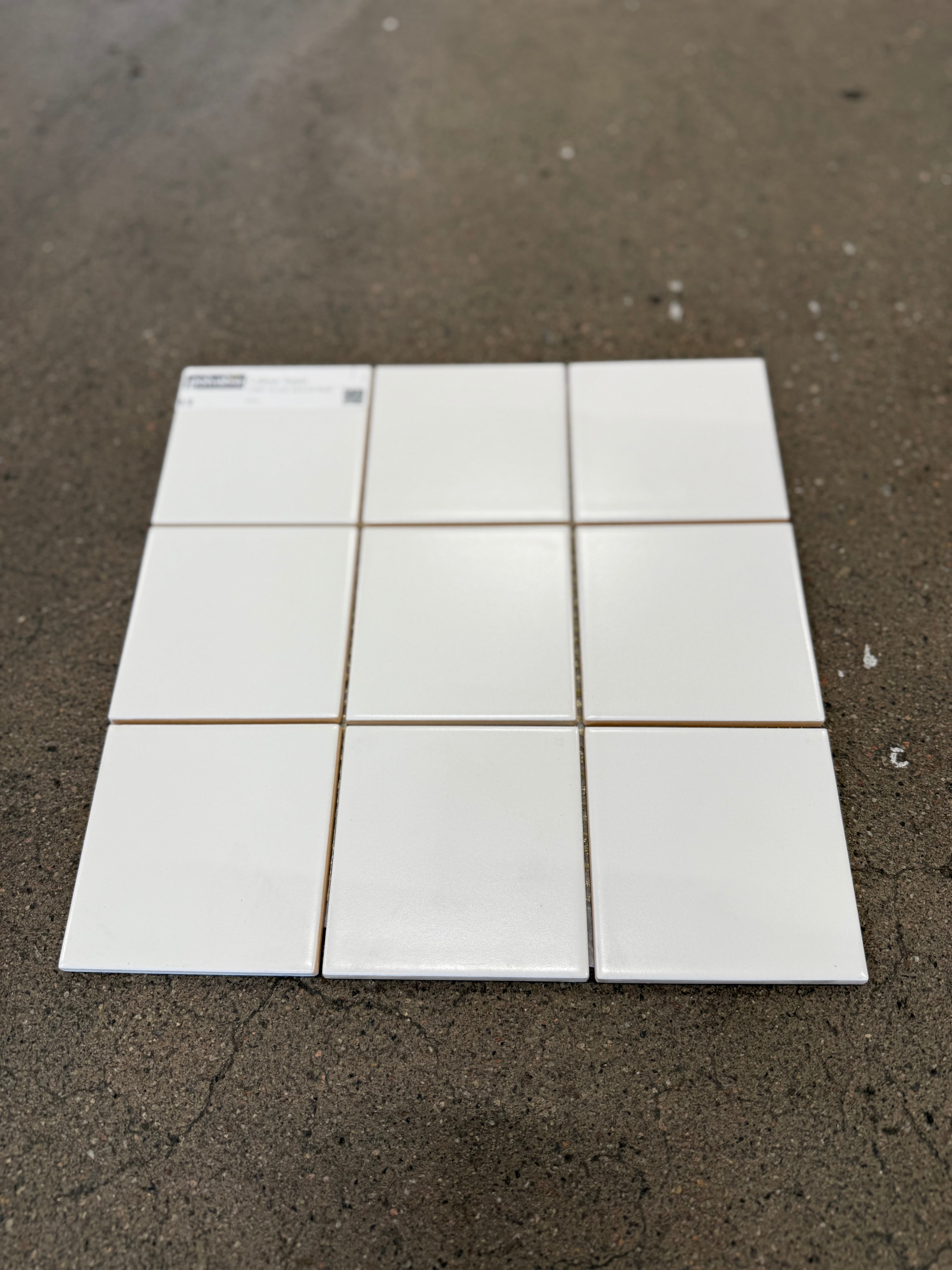 Kakel Plattor-  Vit Matt, 10x10