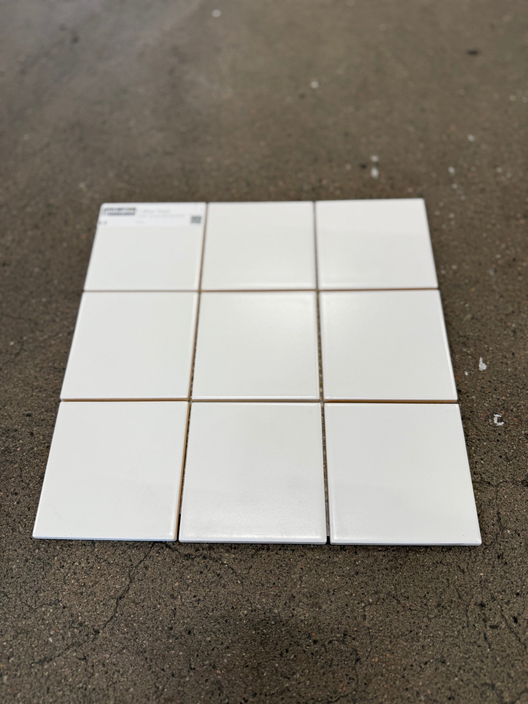 Kakel Plattor-  Vit Matt, 10x10 - Spirec