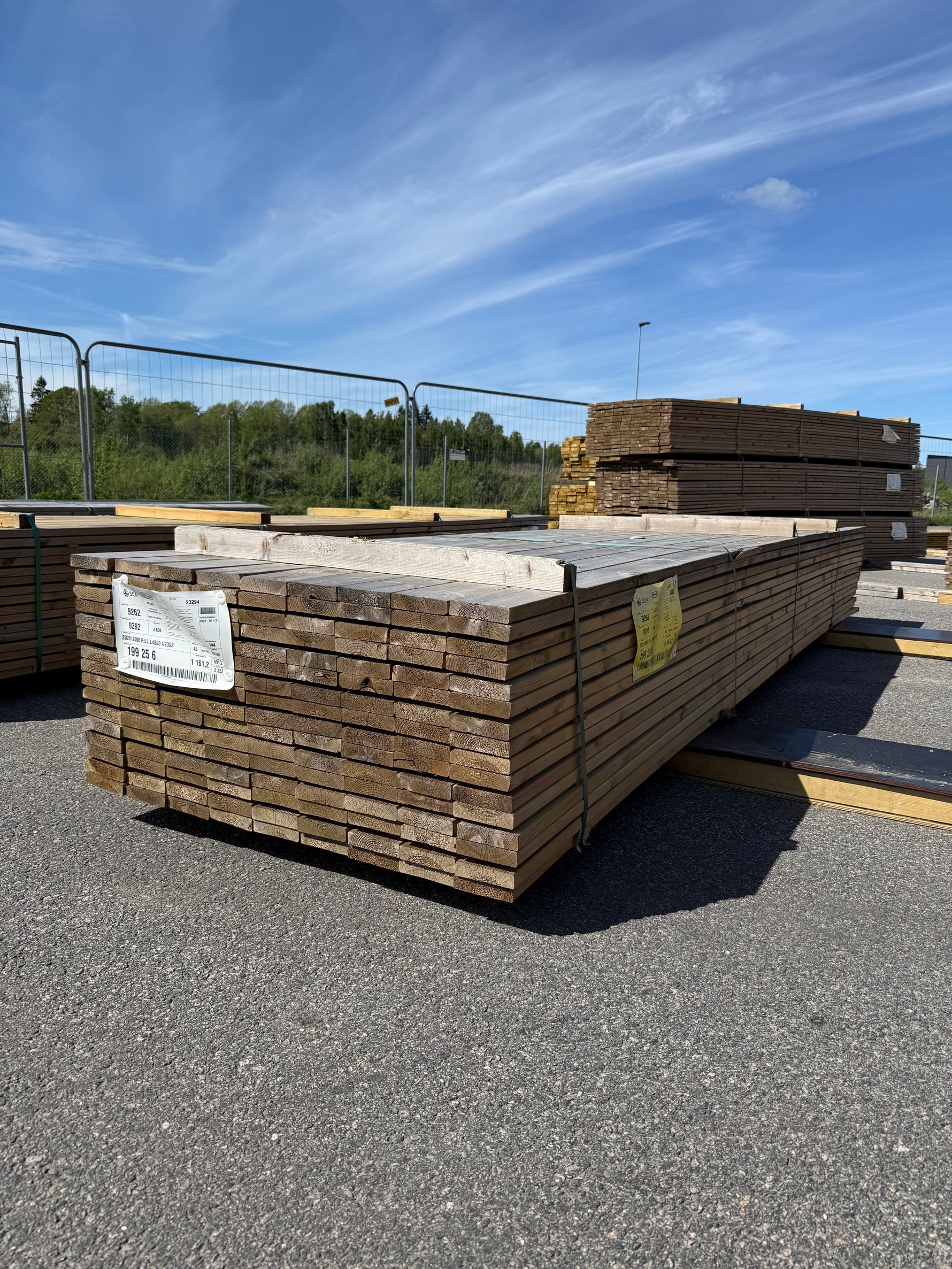 Paket Tryckimpregnerad Rillad Trall 28x120mm, 144st 4.80m