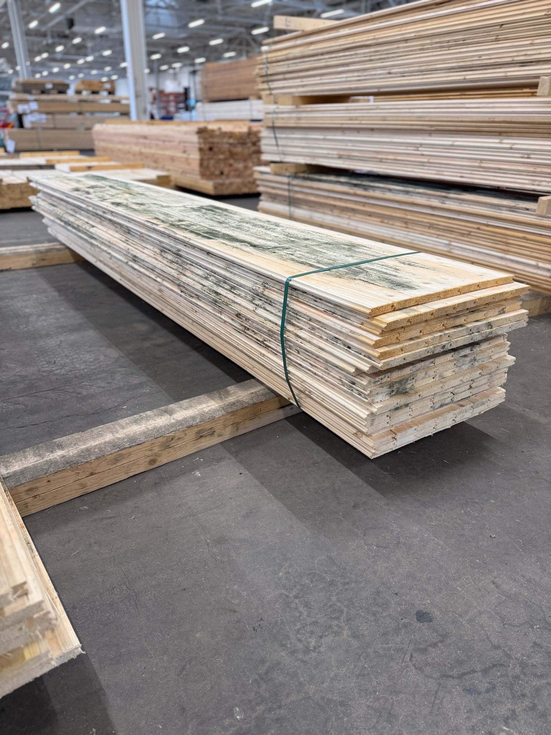 Parti Råspontluckor 20x540x3600mm 20st (Mögelskadat)