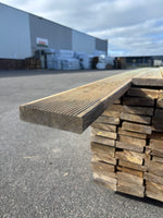 Paket Tryckimpregnerad Rillad Trall 28x120mm, 144st 5.10m- Väderbitet