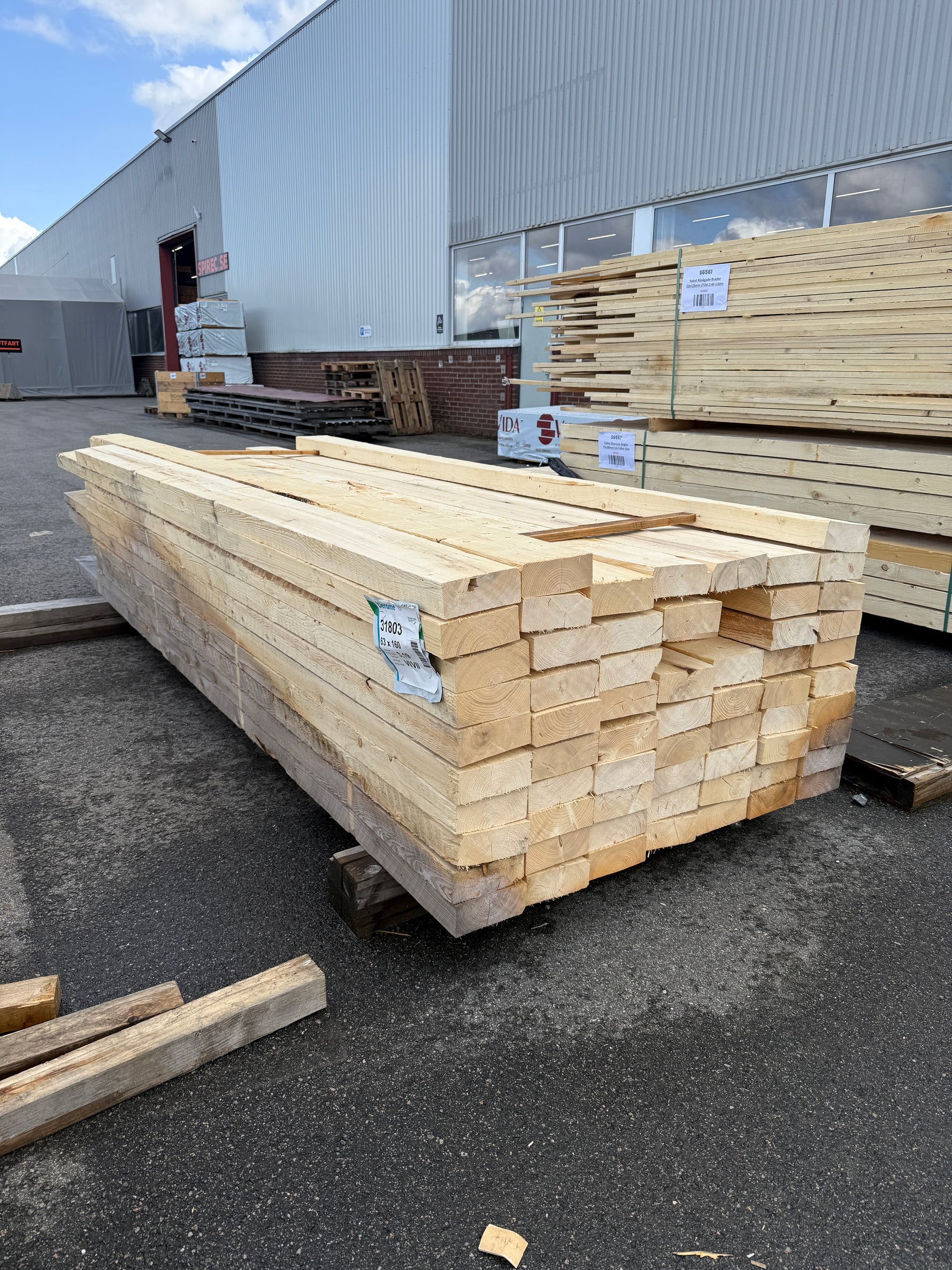 Paket Ohyvlade Reglar 63×160 mm – 60 st (3.0-3.60m)