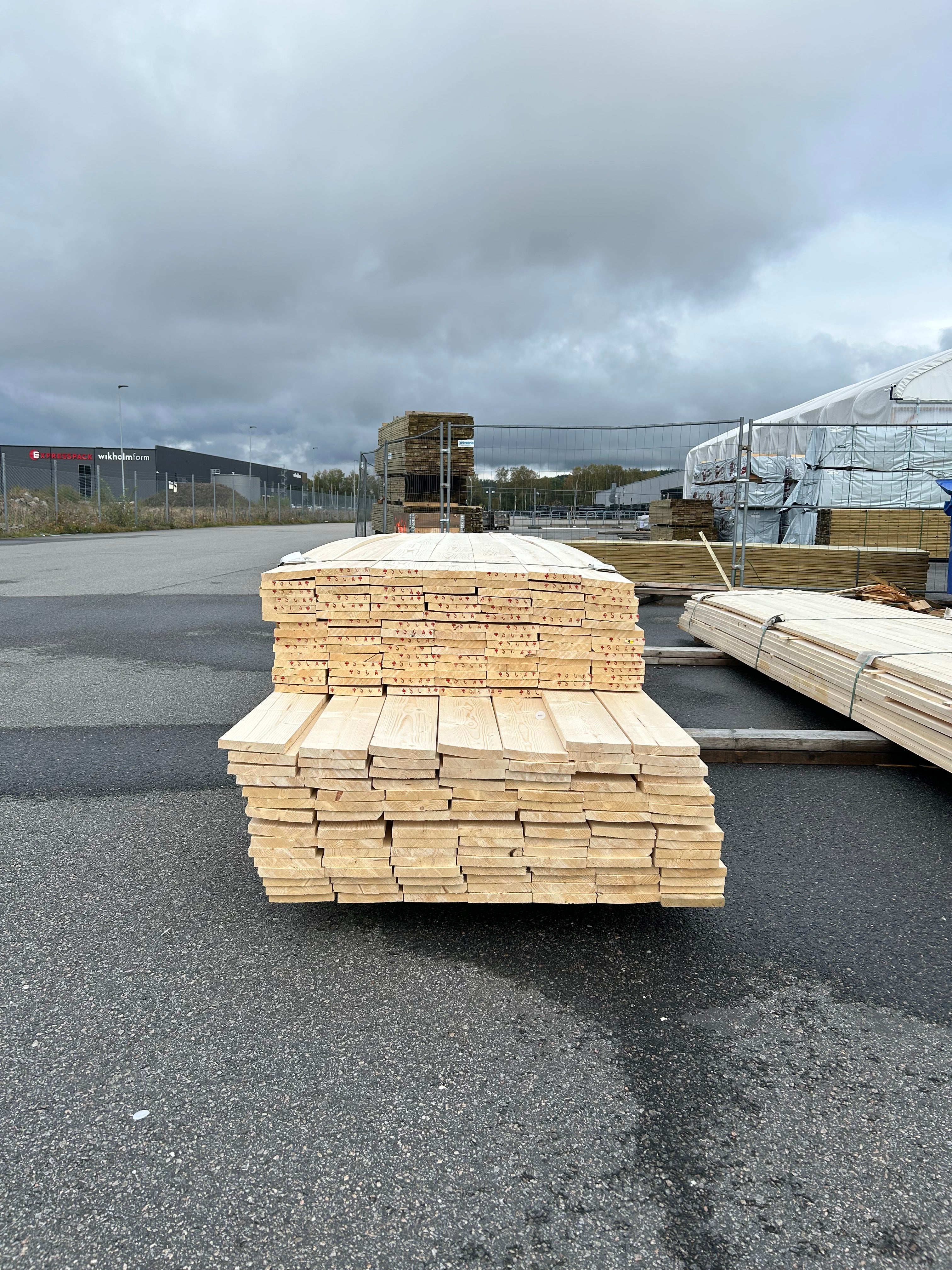 Paket Ytterpanelbräda 22x145mm 209st 4.80–5.40m (B-Sortering)