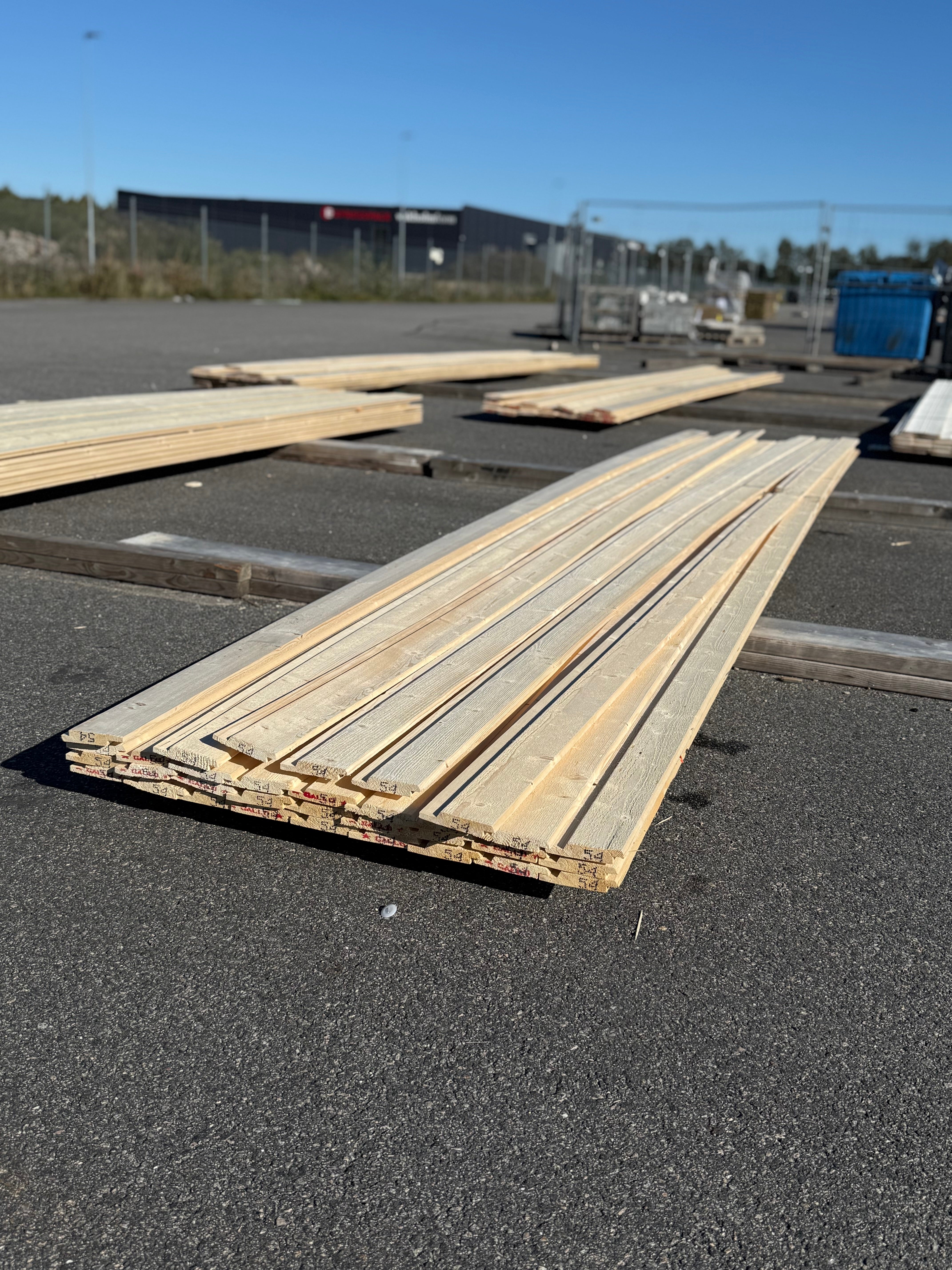 Paket Ytterpanel 22x120mm – 33 st (5,40 m, gran, obehandlad)