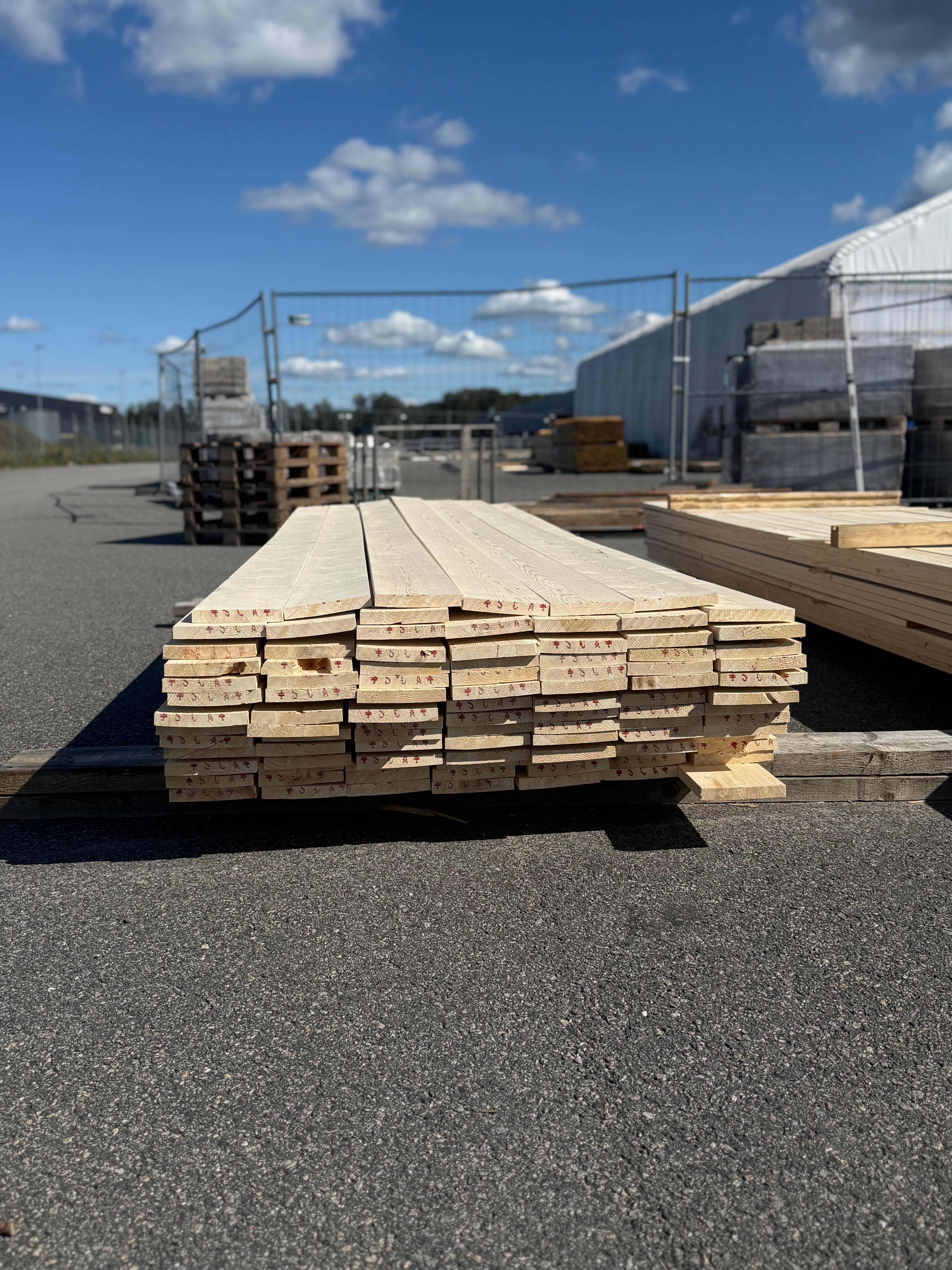 Paket Finsågad Panel 22x145mm 98st 3.60m – Andra sortering