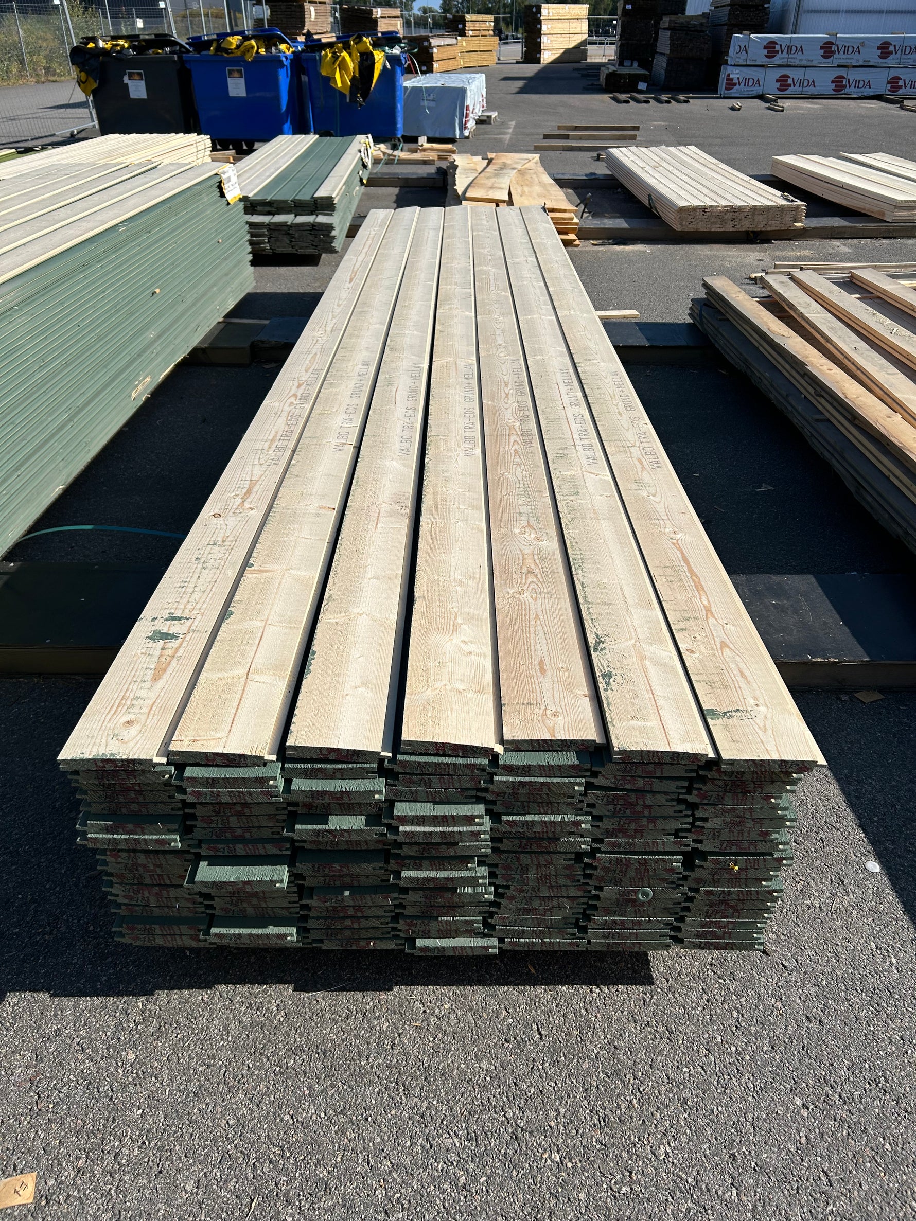Paket Spontad Spårpanel 22x145mm 4,80m 119st Gran- Mellanstruken