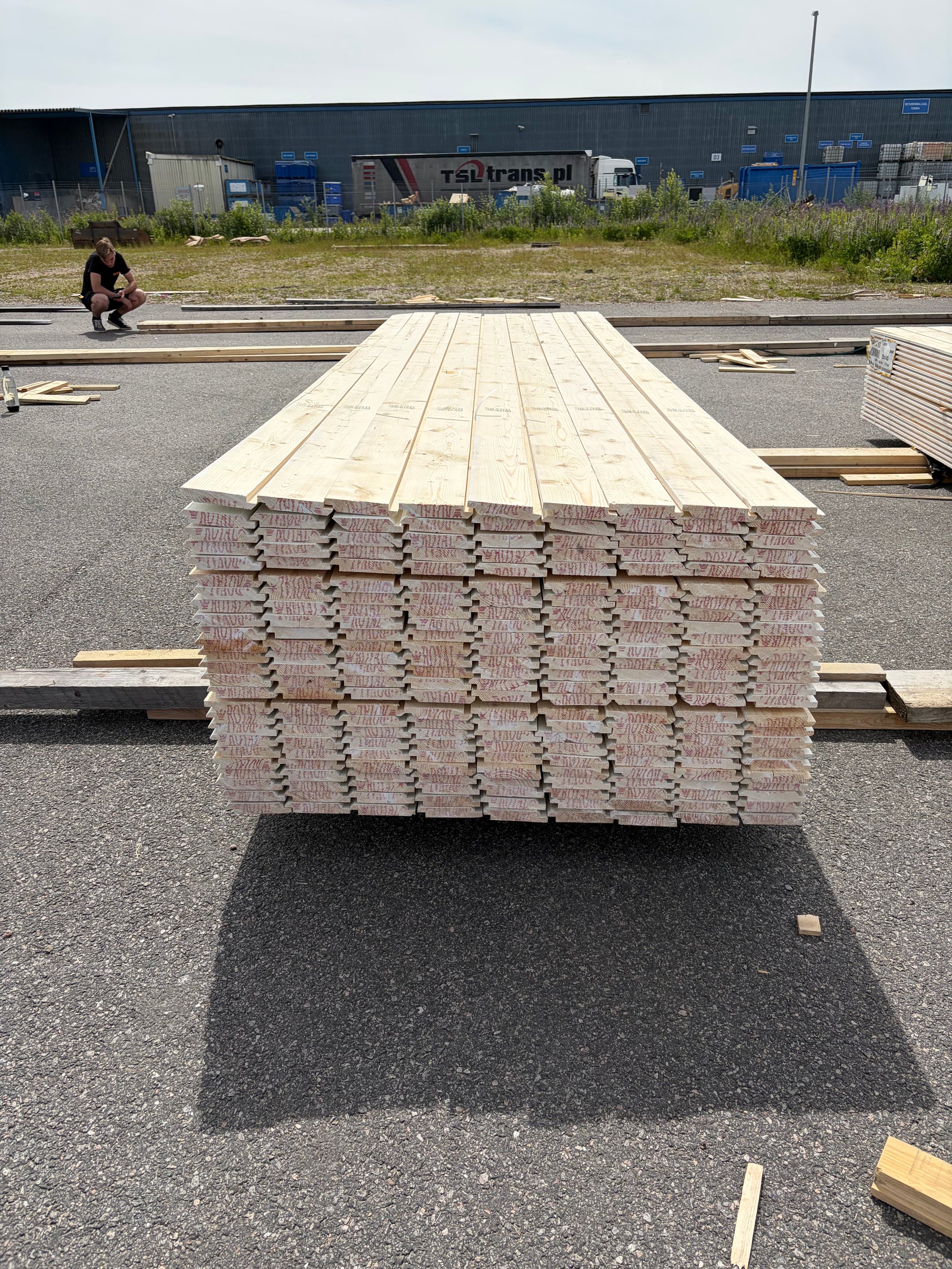Paket Ytterpanel Dubbelfas Halvspont 22x120mm, 225st 3.60m Mellanstruken&nbsp;