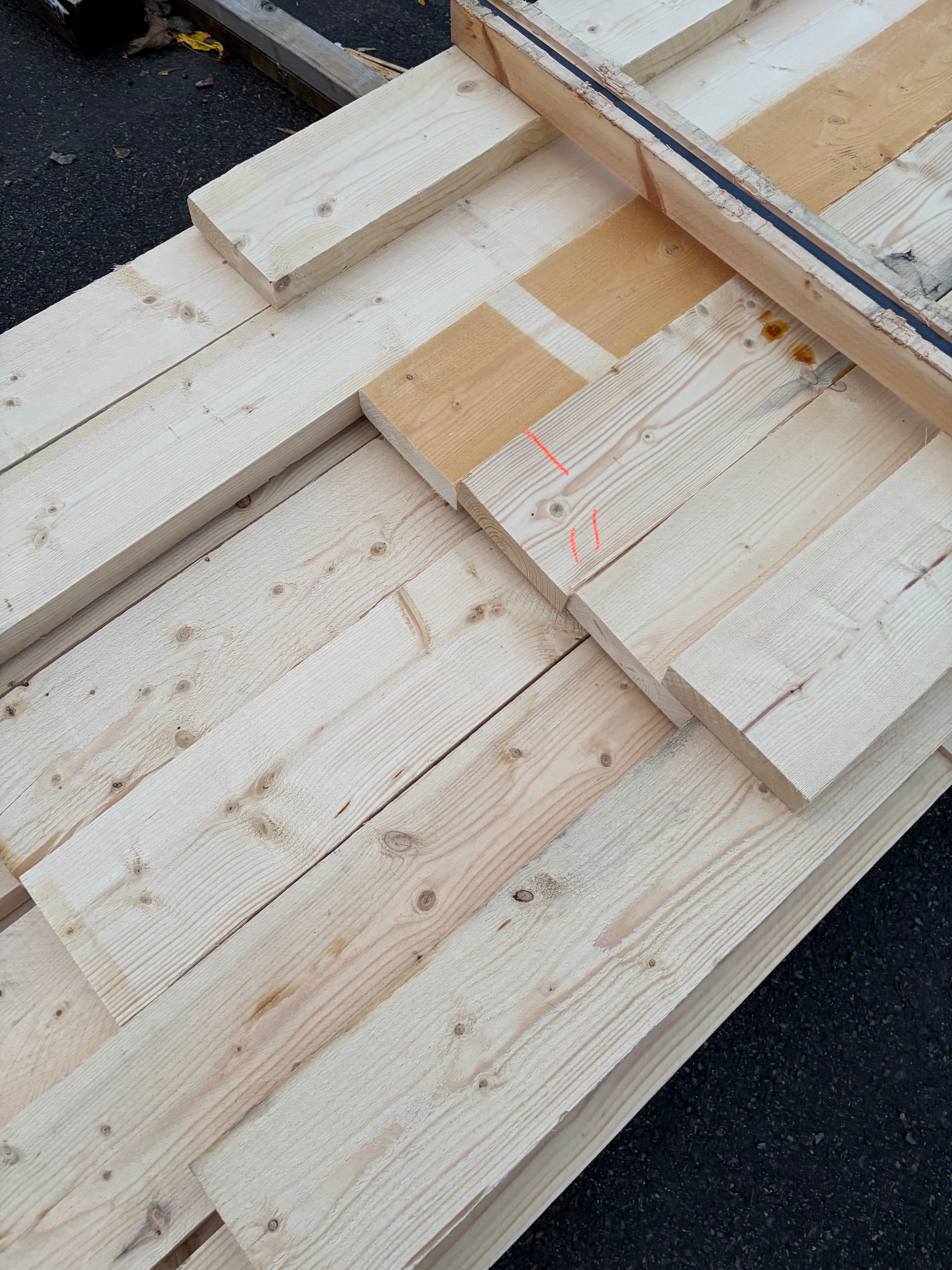 Paket Ohyvlade Reglar 47x175mm, 32st 4.2–5.4m