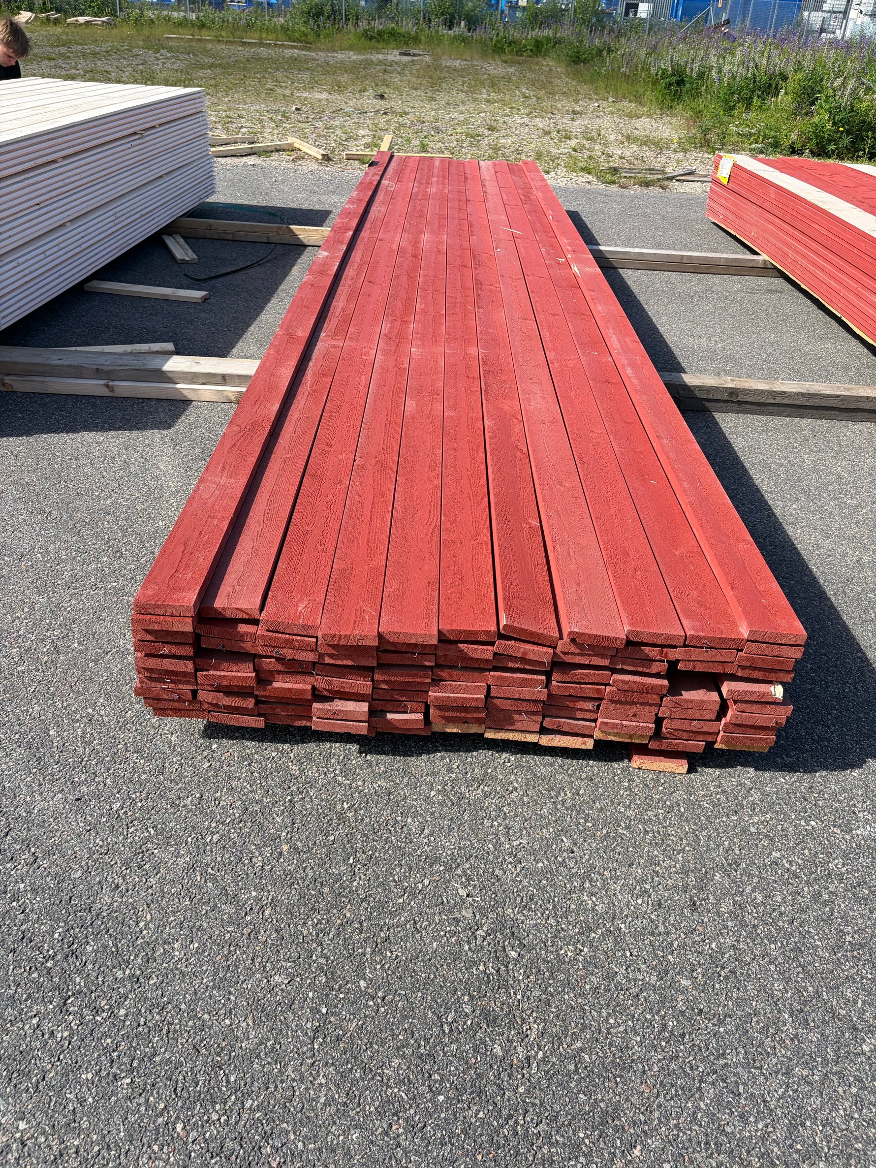 Paket Finsågade Brädor 22x95mm, 110st 5.40m Mellanstruken