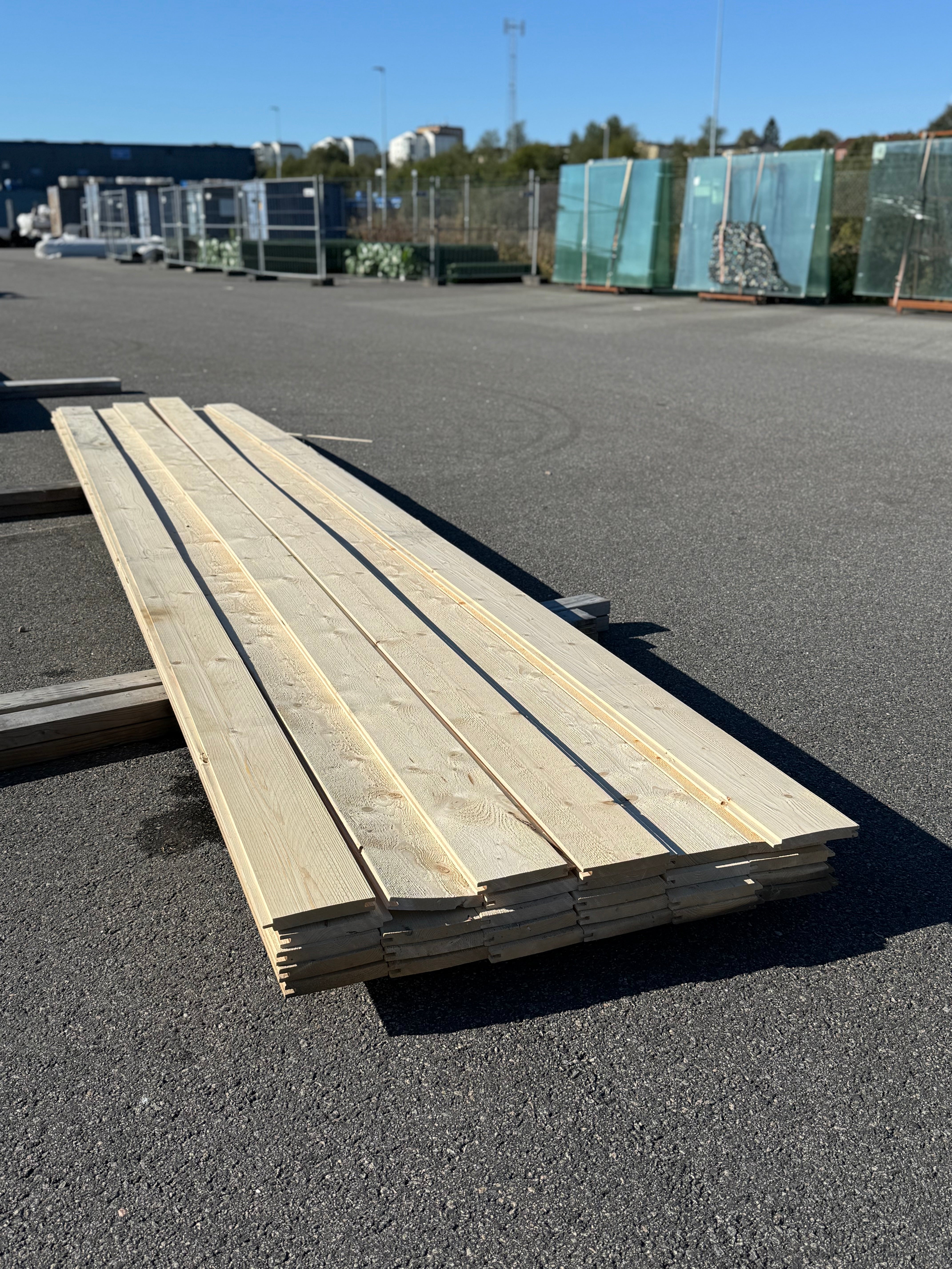 Paket Ytterpanel 22x170mm – 28 st (5,40 m, gran, obehandlad)