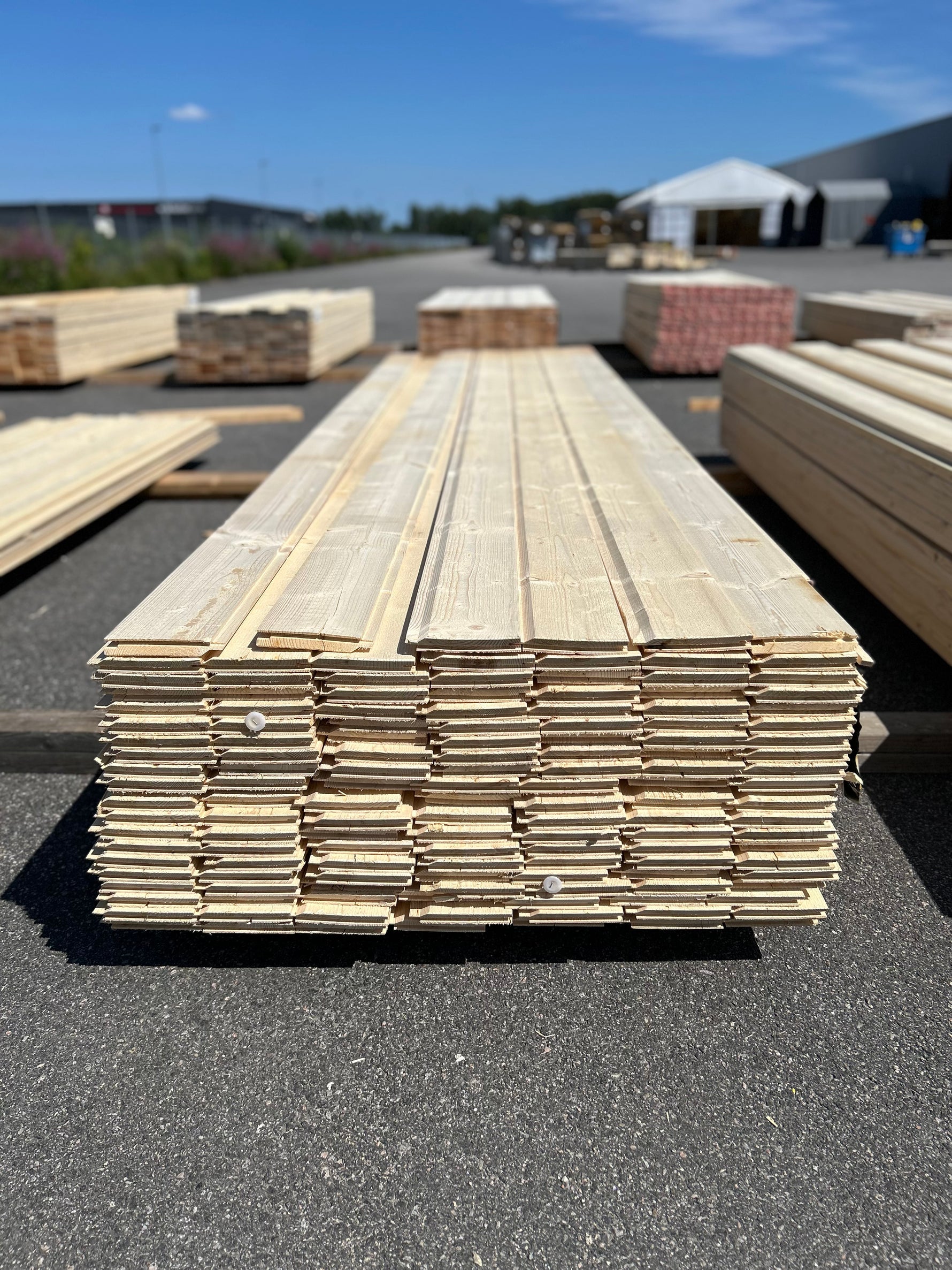 Paket Enkelfas Ändspont 22x145mm 3.60m 139st Obehandlad