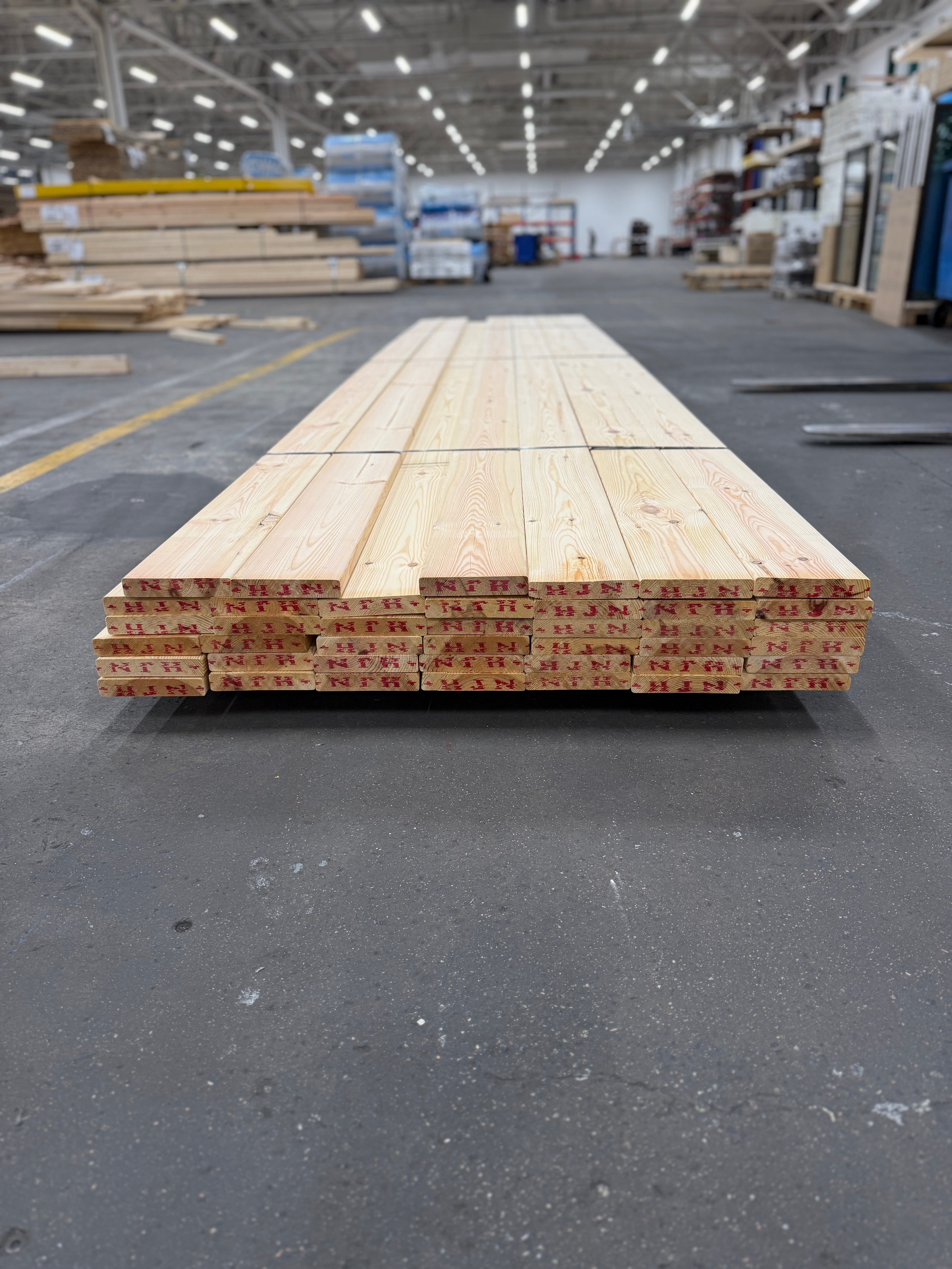 Paket Hyvlade Brädor 27x145mm 4.80m- 41st (Furu) B- sortering