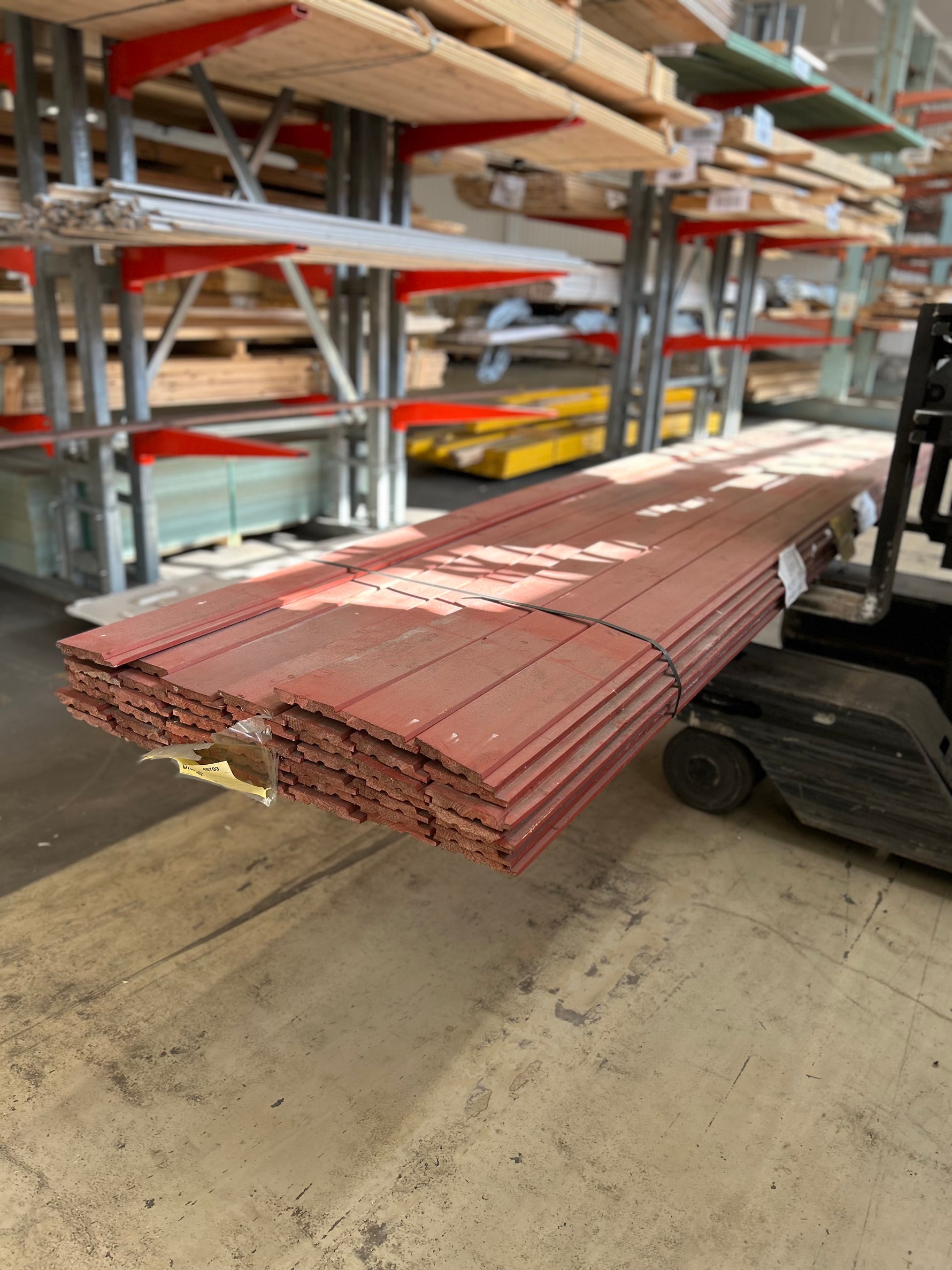Paket Ytterpanel Falsad Enkelfas 21x147 mm – 46 st (5,10 m, Brandröd)