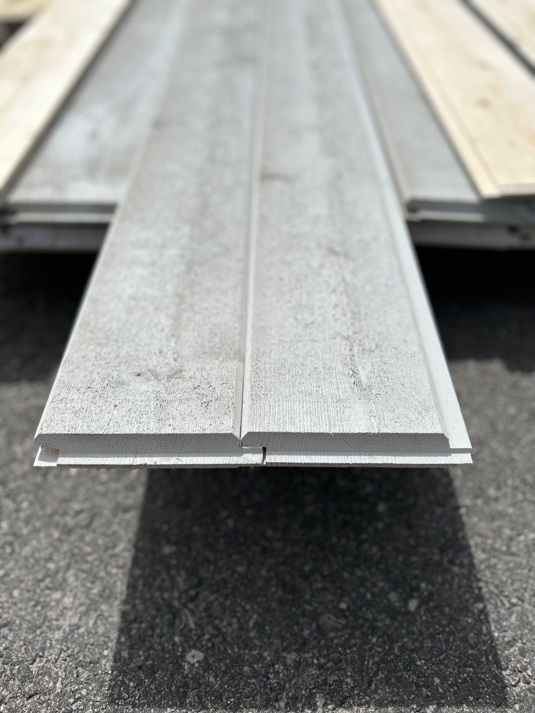 Paket Dubbelfas Halvspont Ändspont 22x145mm 4,80m 19st Grundmålad