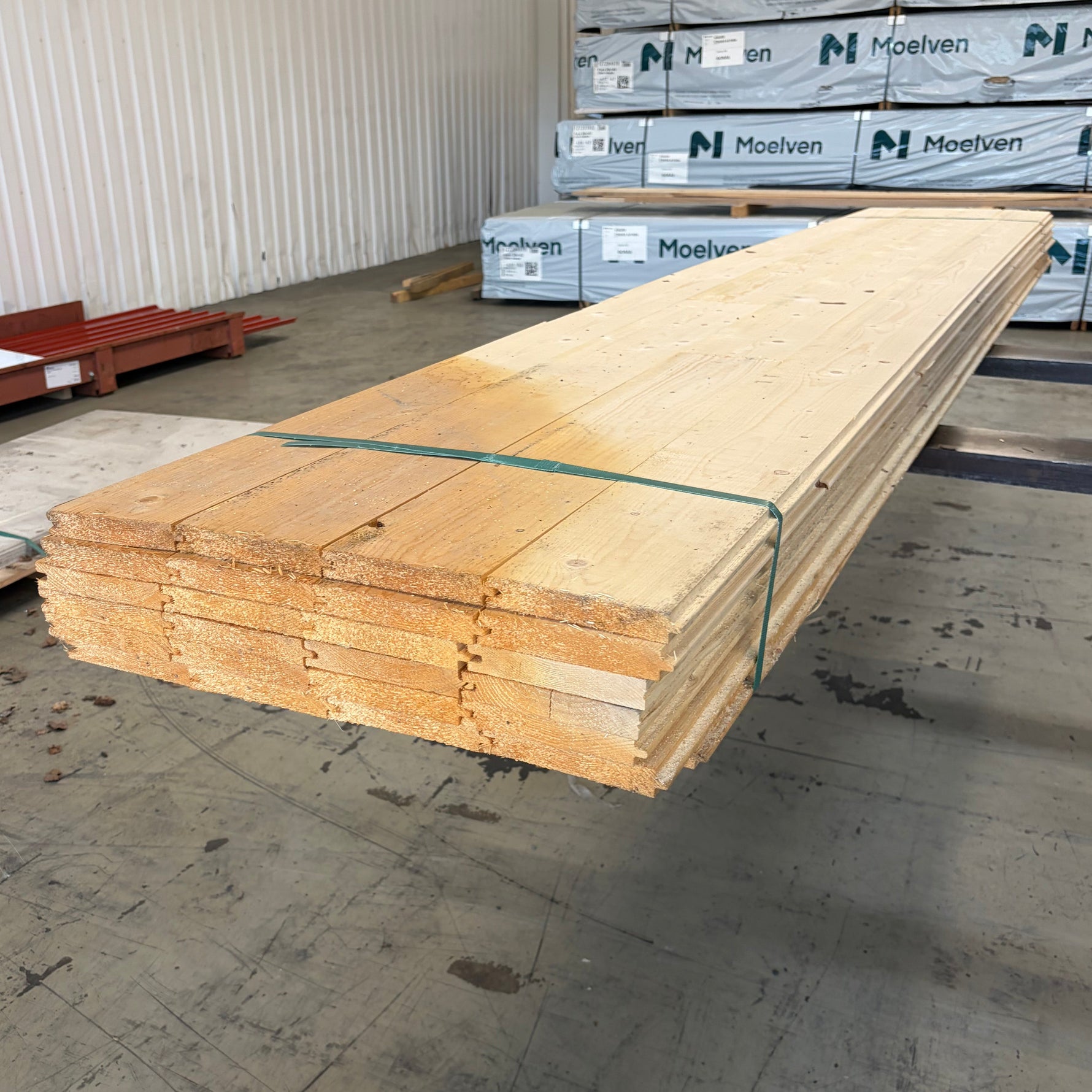 Paket Råspontluckor 25x555mm, 3,60m - 6 st