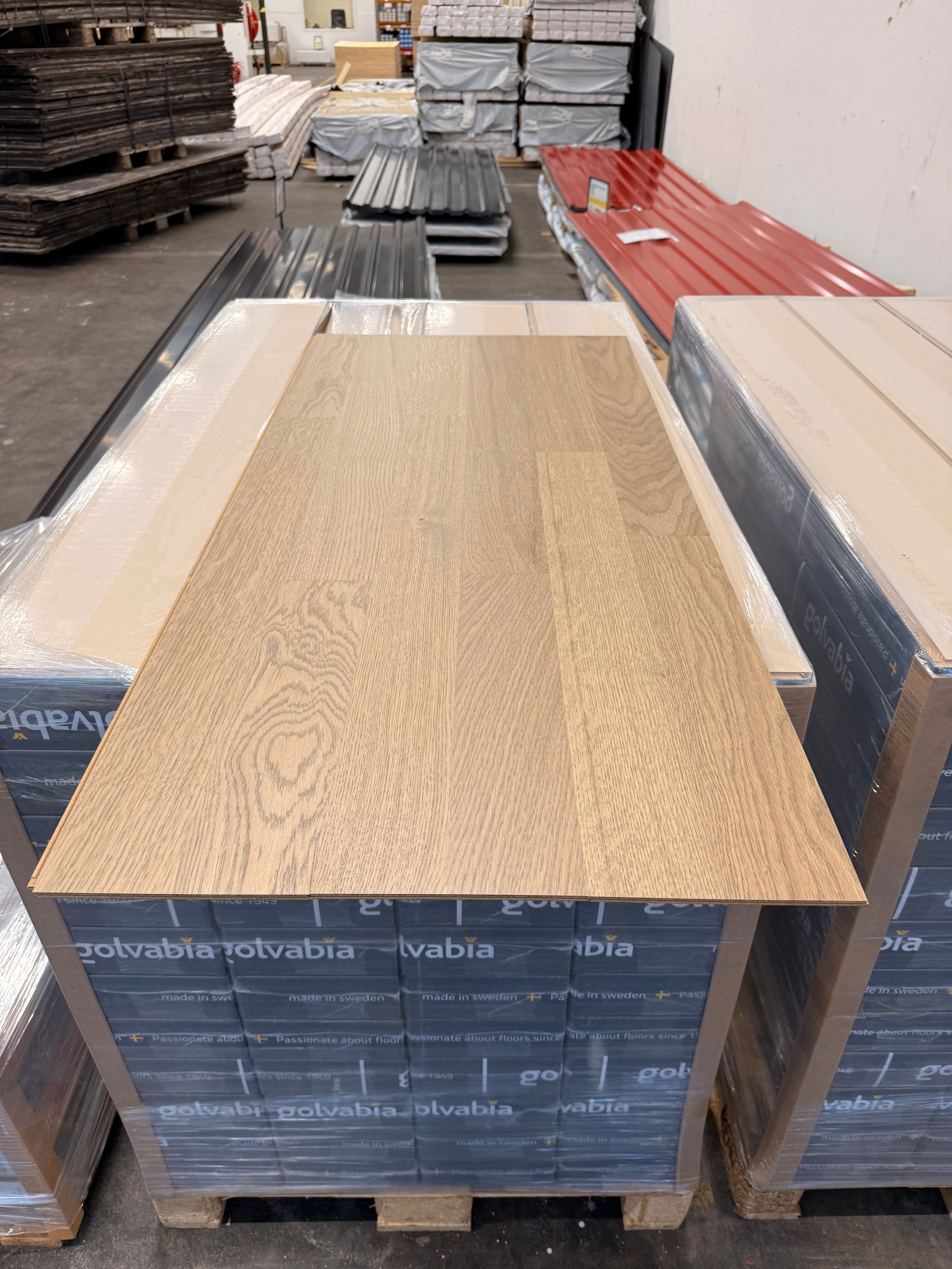 Parkettgolv Ek Elegant Grå – 2-stav