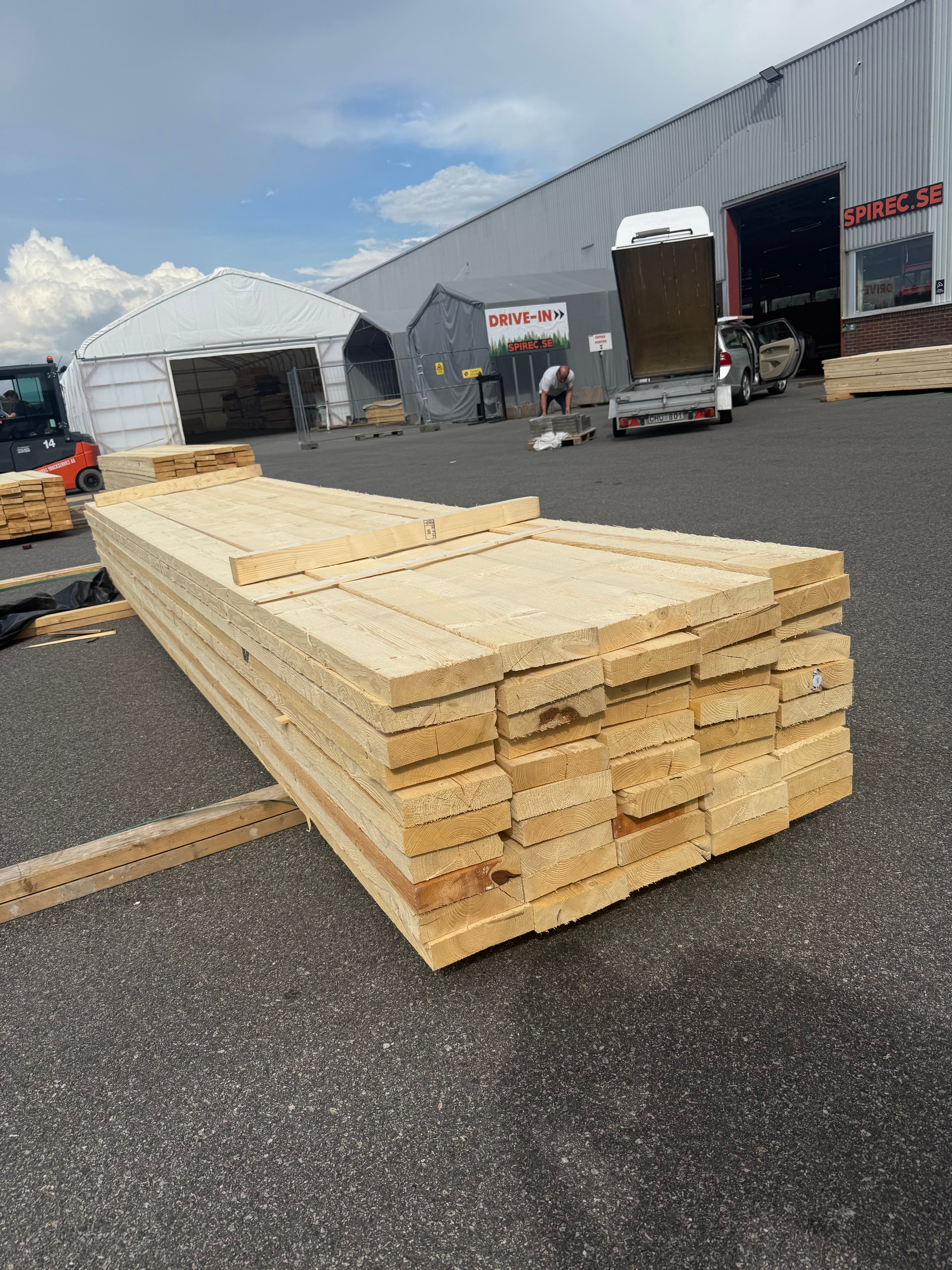 Paket Reglar 47x200 – 50 st (5,40 m, gran)