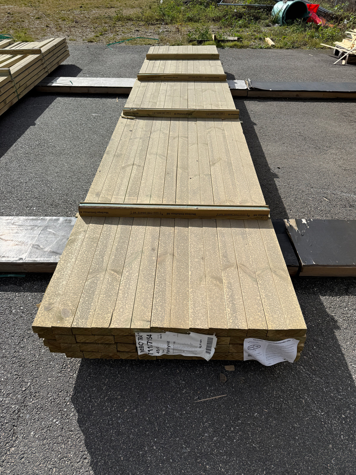 Paket Tryckimpregnerade Reglar 45x70mm, 56st 5,40m
