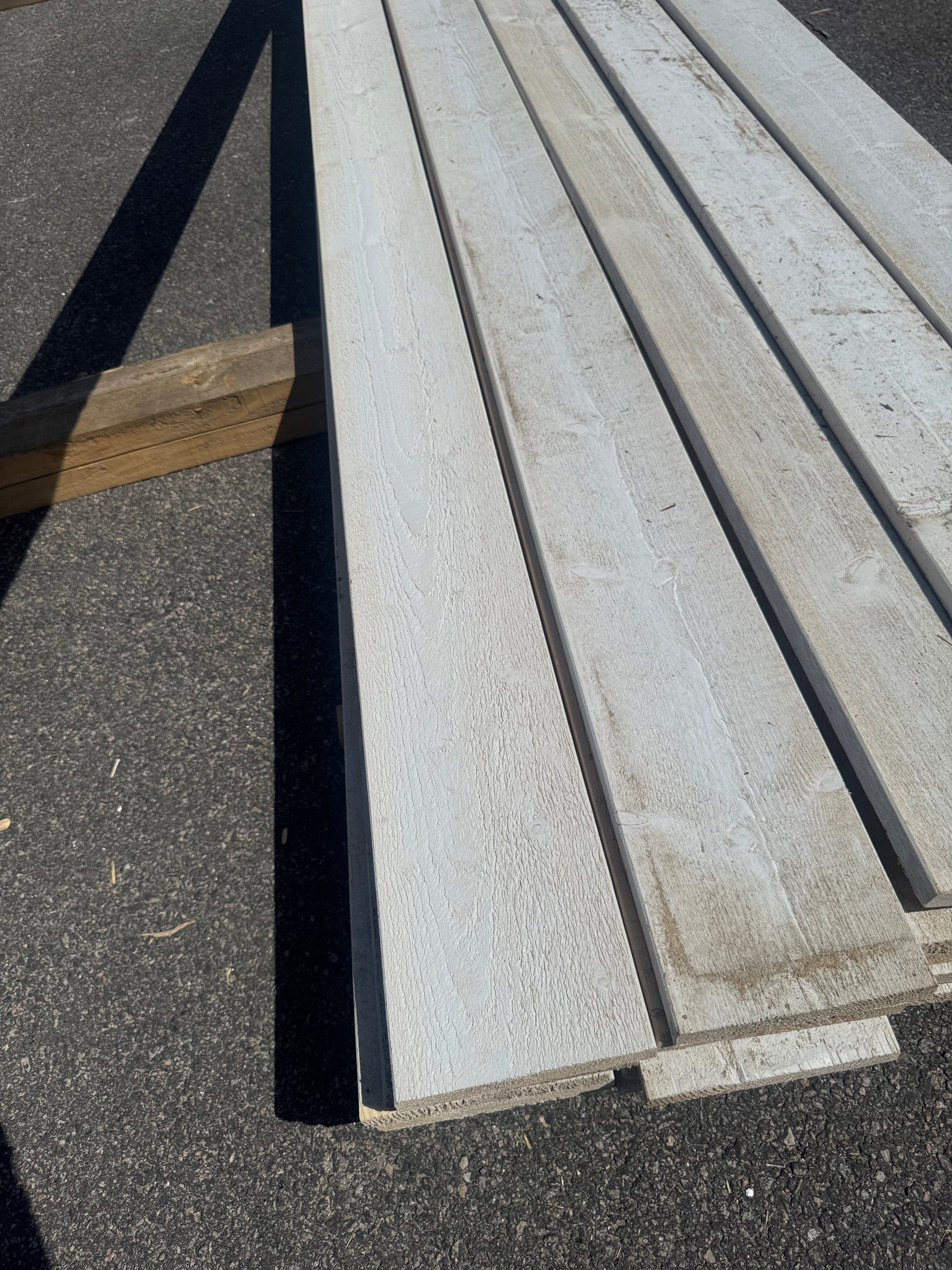 Paket Finsågad Panel 22x170 mm, 26 st 4,20 m Vitmålad