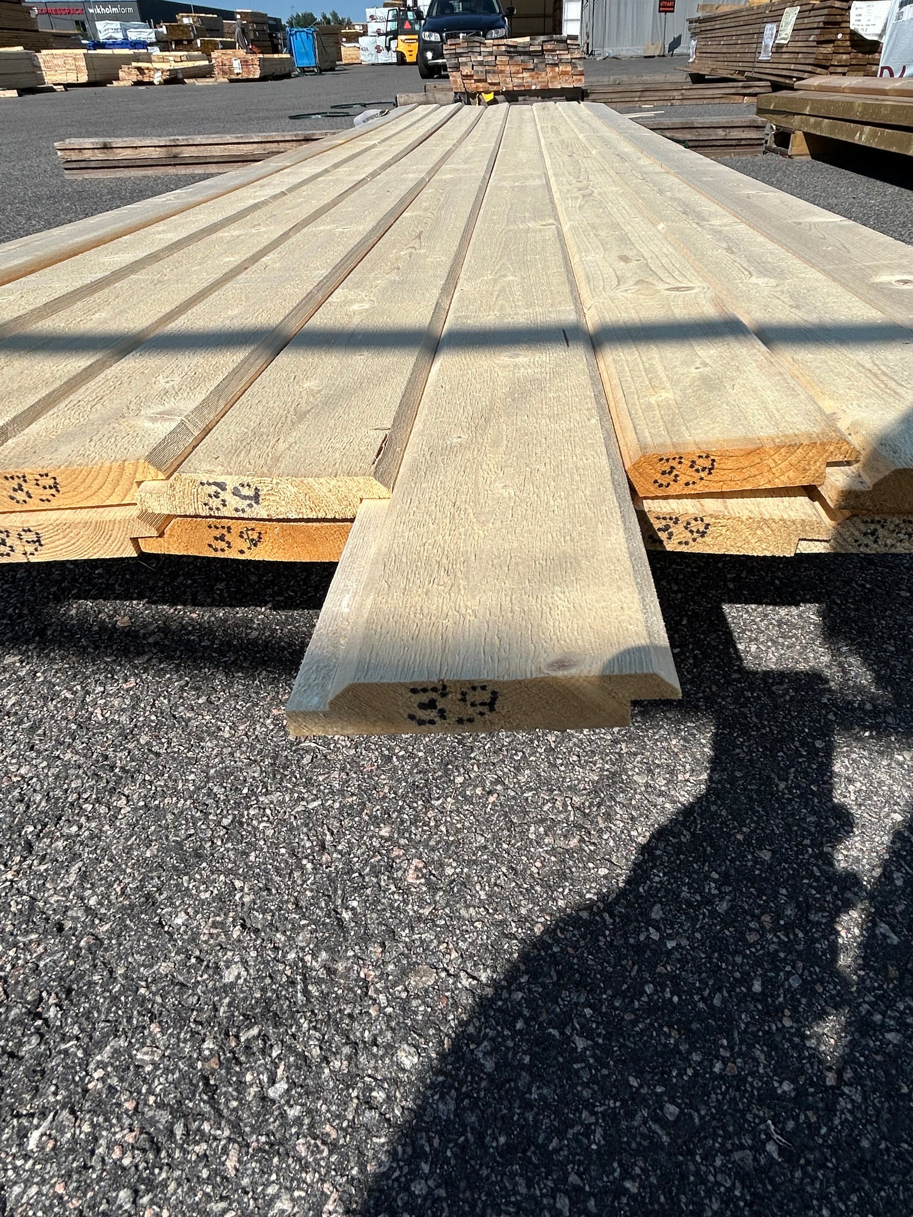 Paket Ytterpanel Dubbelfas Fals 22x120mm 3.90m- 18st