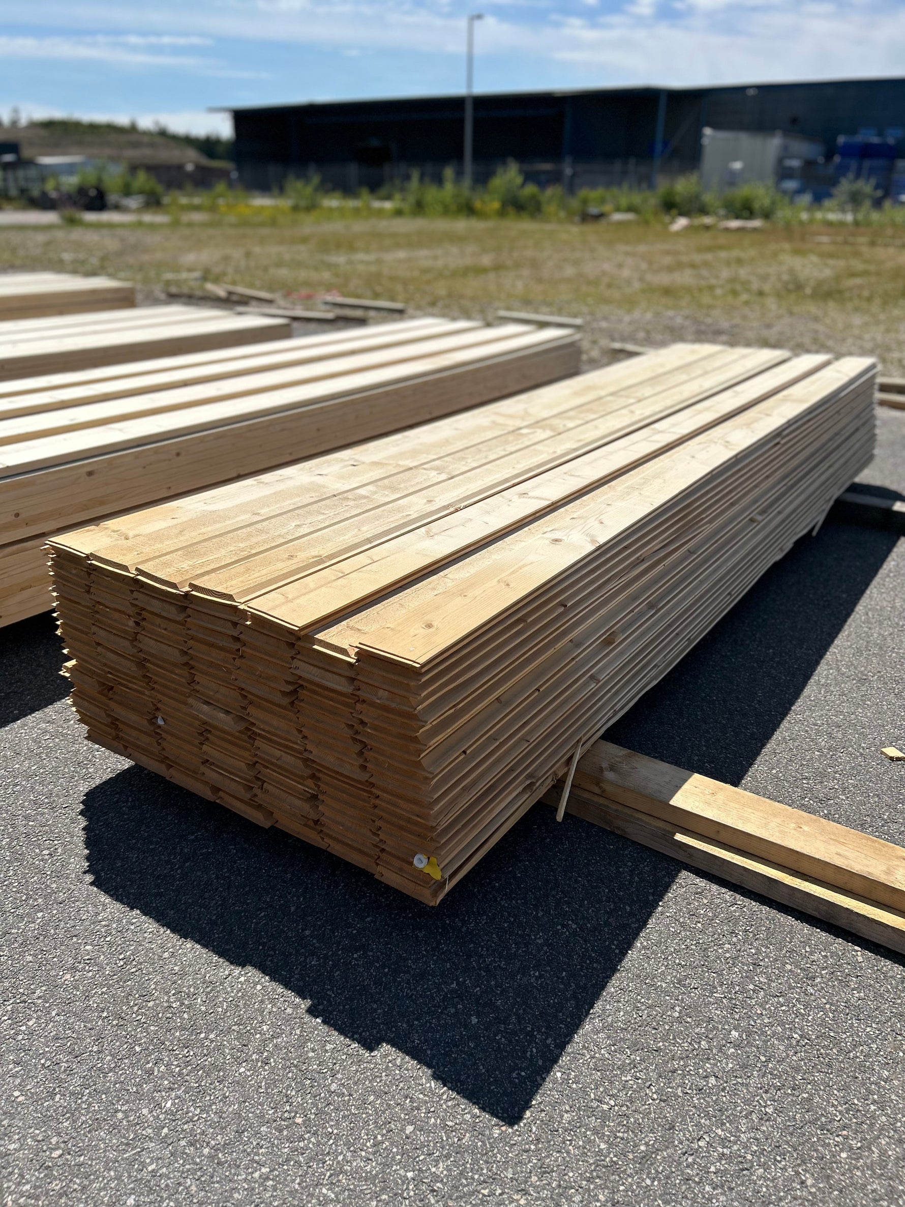 Paket Enkelfas Ändspont 22x145mm 3.60m 139st Obehandlad