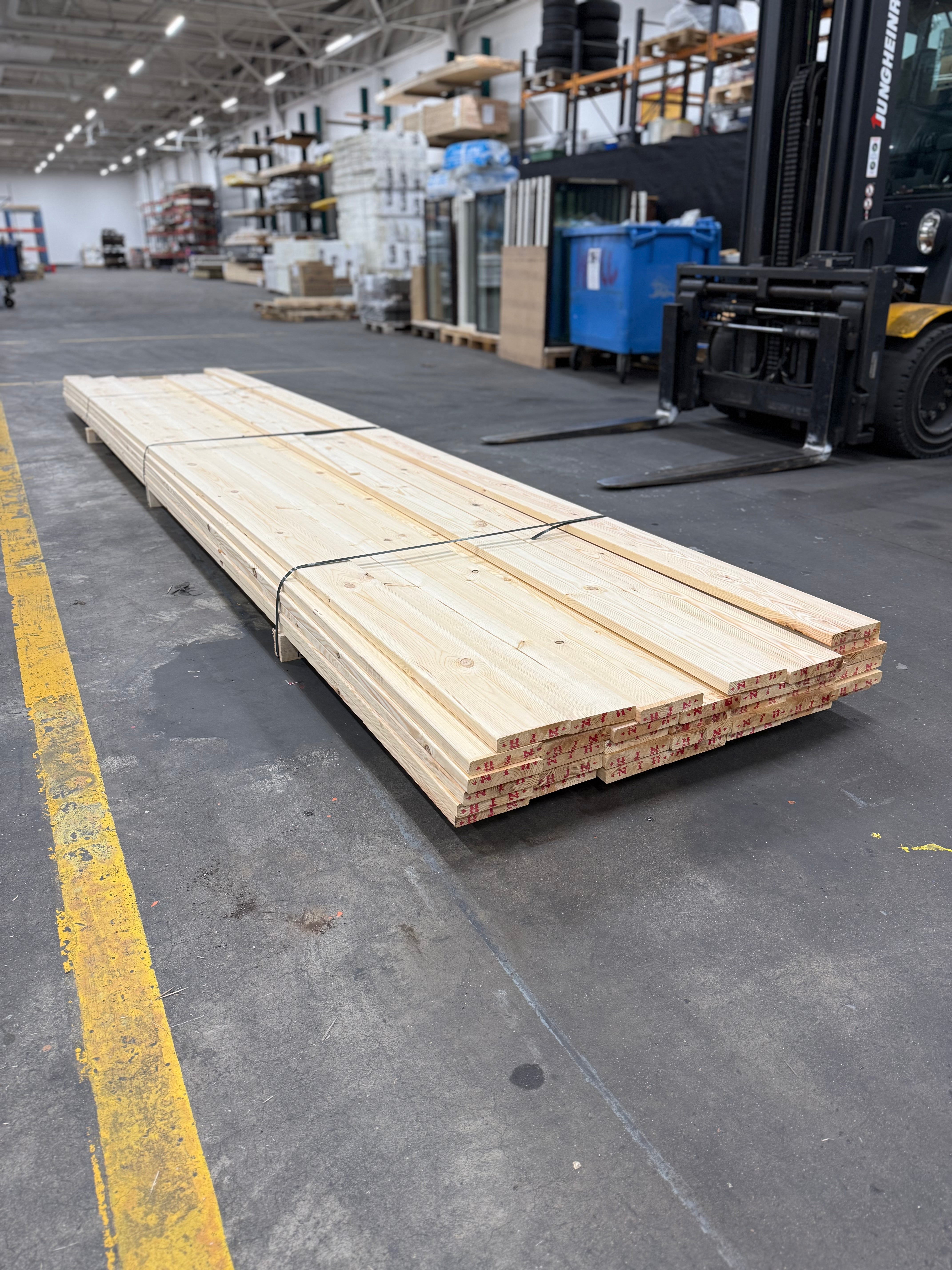 Paket Hyvlade Brädor 27x145mm 5.10m-36st (Furu) B- sortering