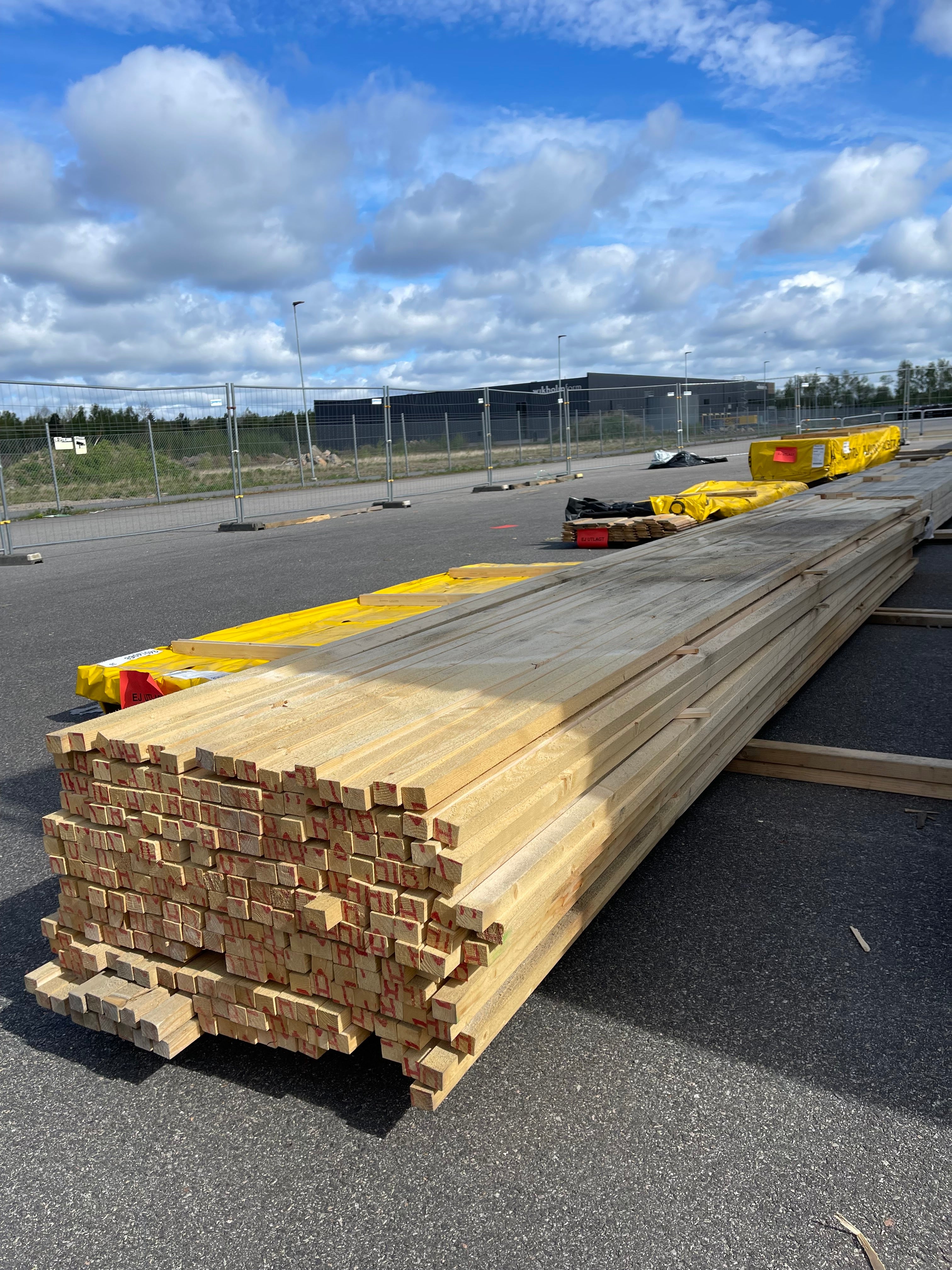 Paket Läkt 30x38 mm – 5,40 m – 256 st – Gran Ohyvlad