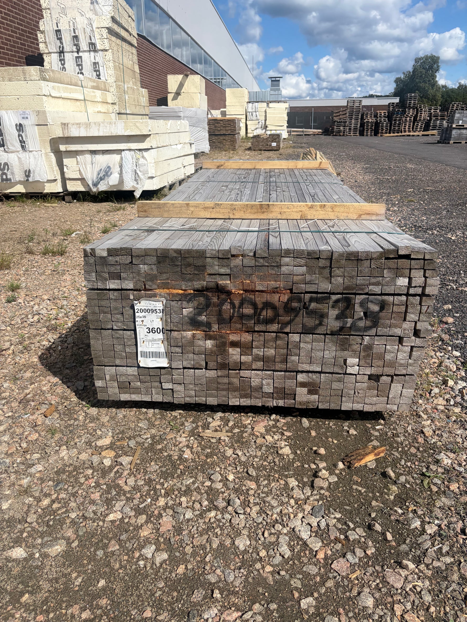 Paket Tryckimpregnerad Läkt 25x36mm, 3,6 m - 560 st