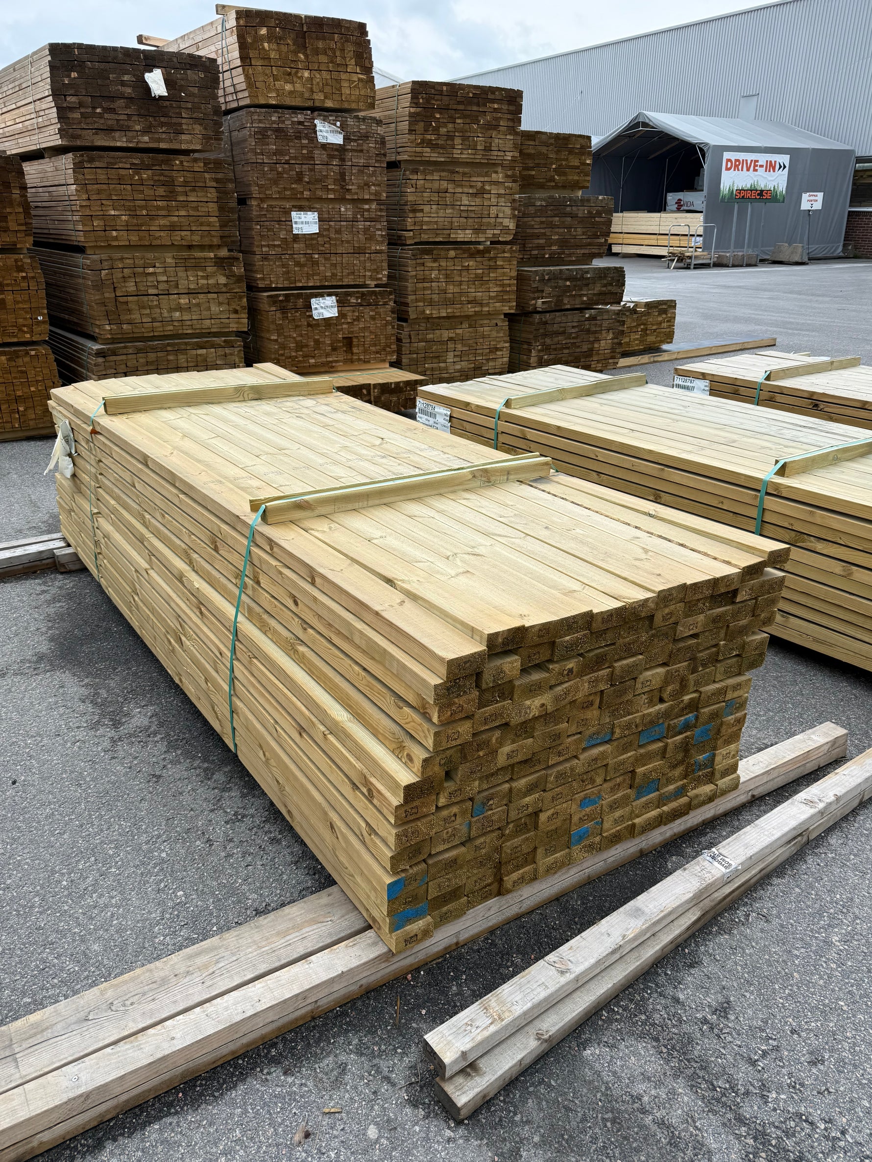 Paket Tryckimpregnerade Reglar 45x95mm 3.0m 143st