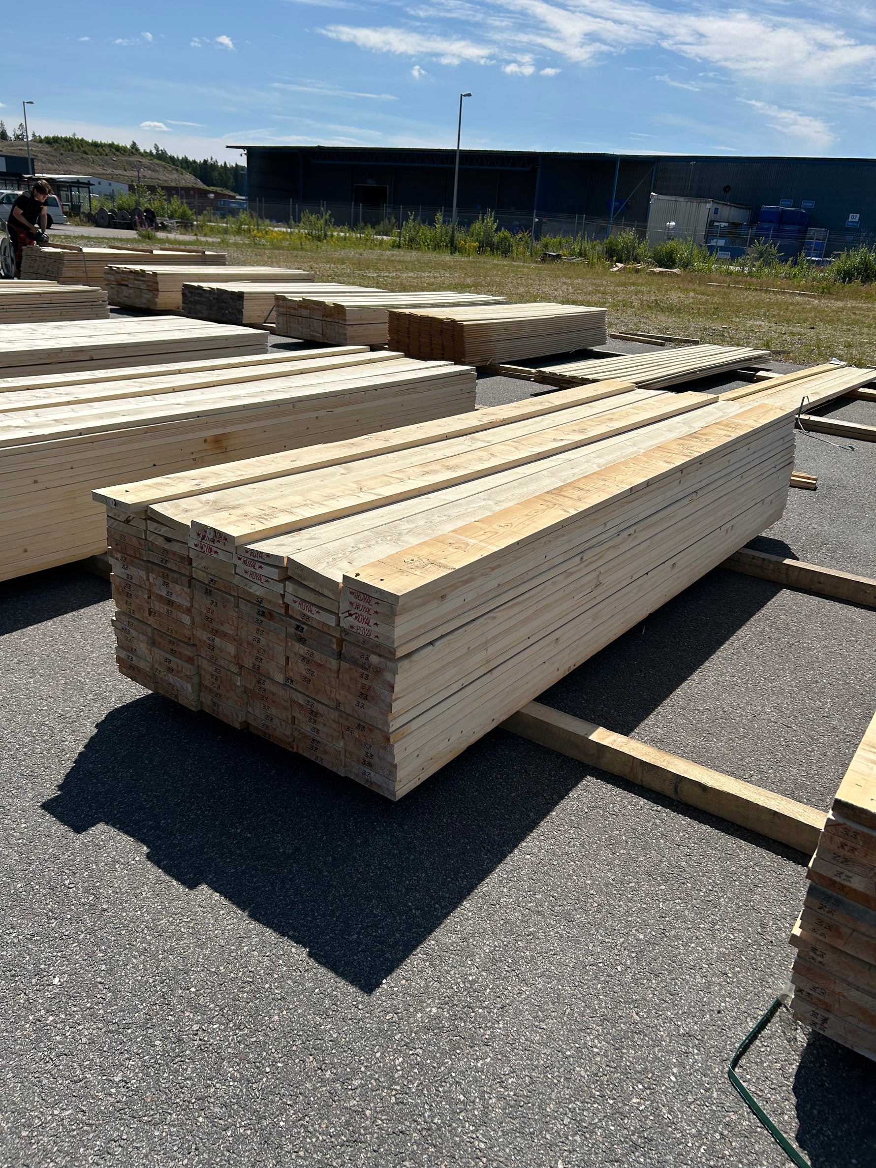 Paket Finsågade Brädor 28x170mm 3.30m 117st Obehandlade